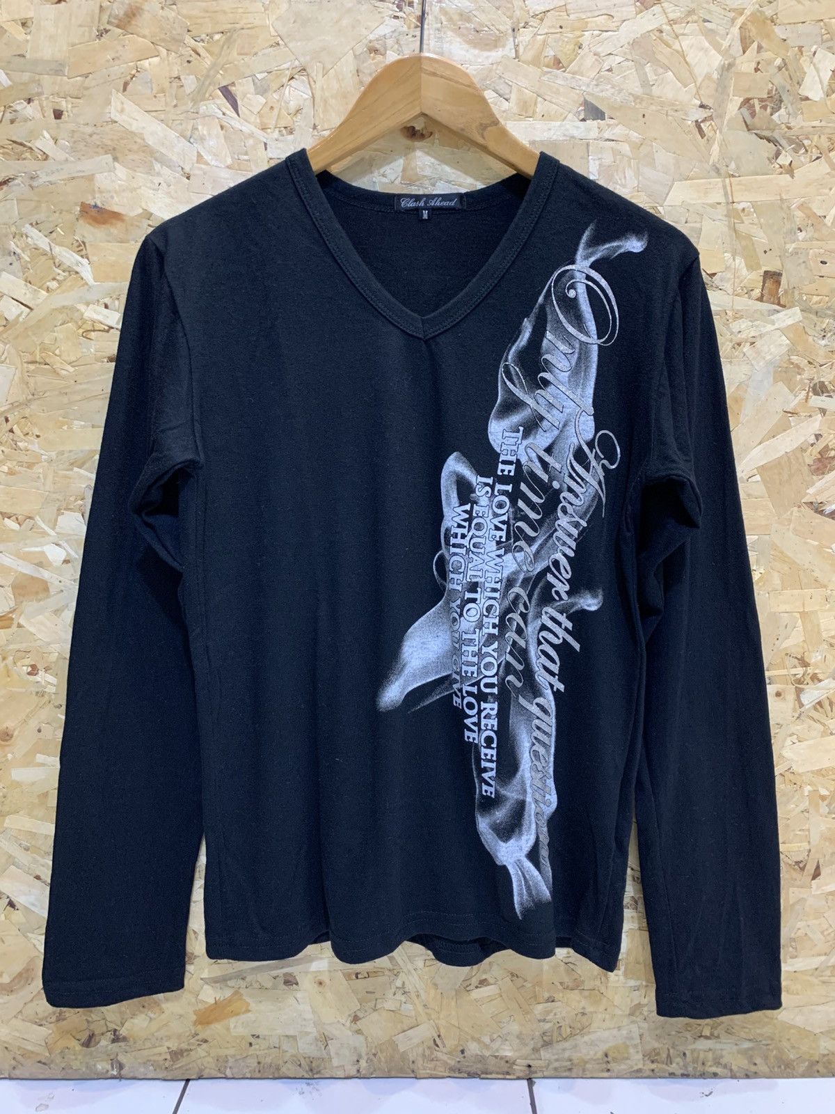 Japanese Brand Clash Ahead poem long sleeve t shirt Size US S / EU 44-46 / 1 - 1 Thumbnail