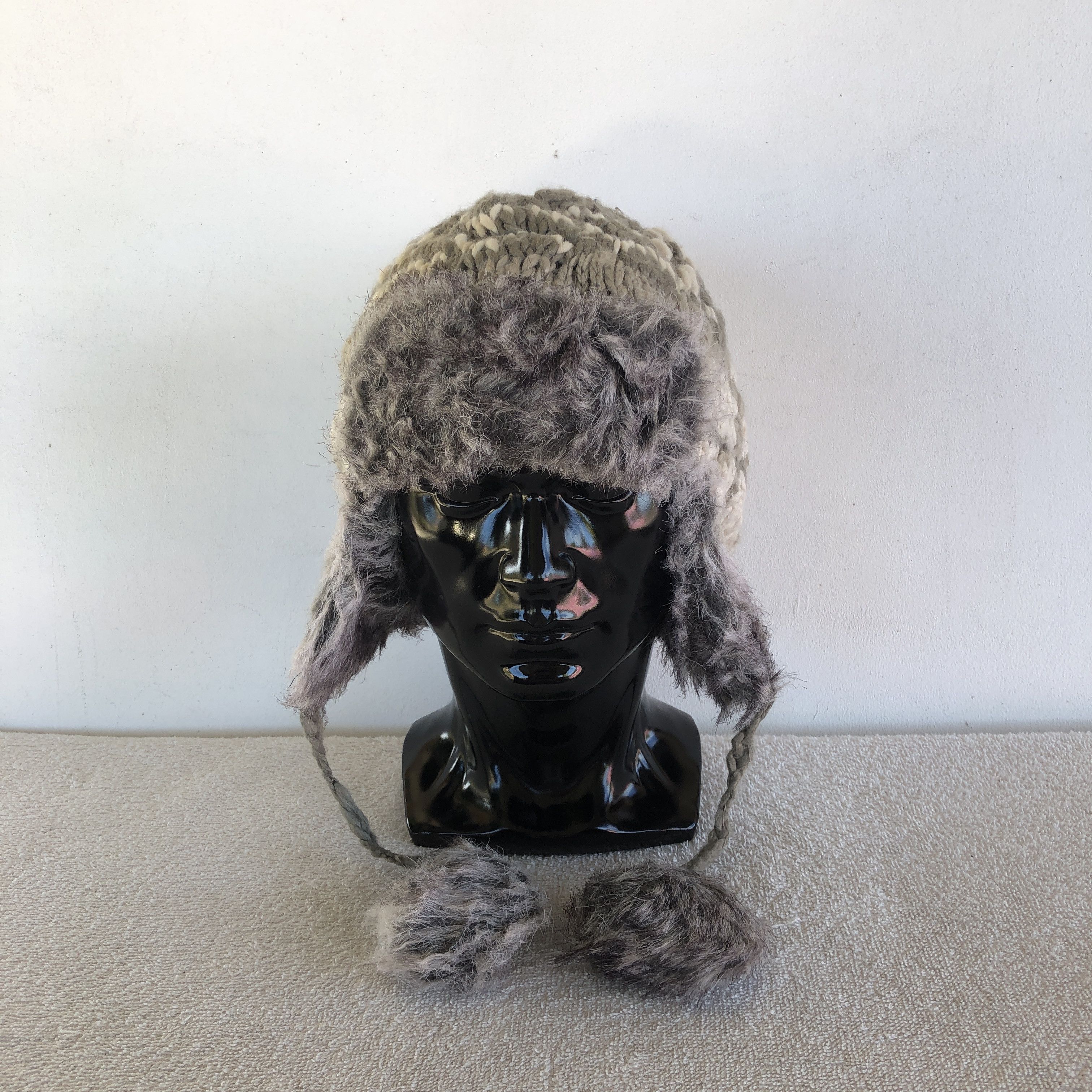 Japanese Brand Vintage 90s Dakine Earflap Beanie Knit Fur Snow Caps Hats Size ONE SIZE - 2 Thumbnail