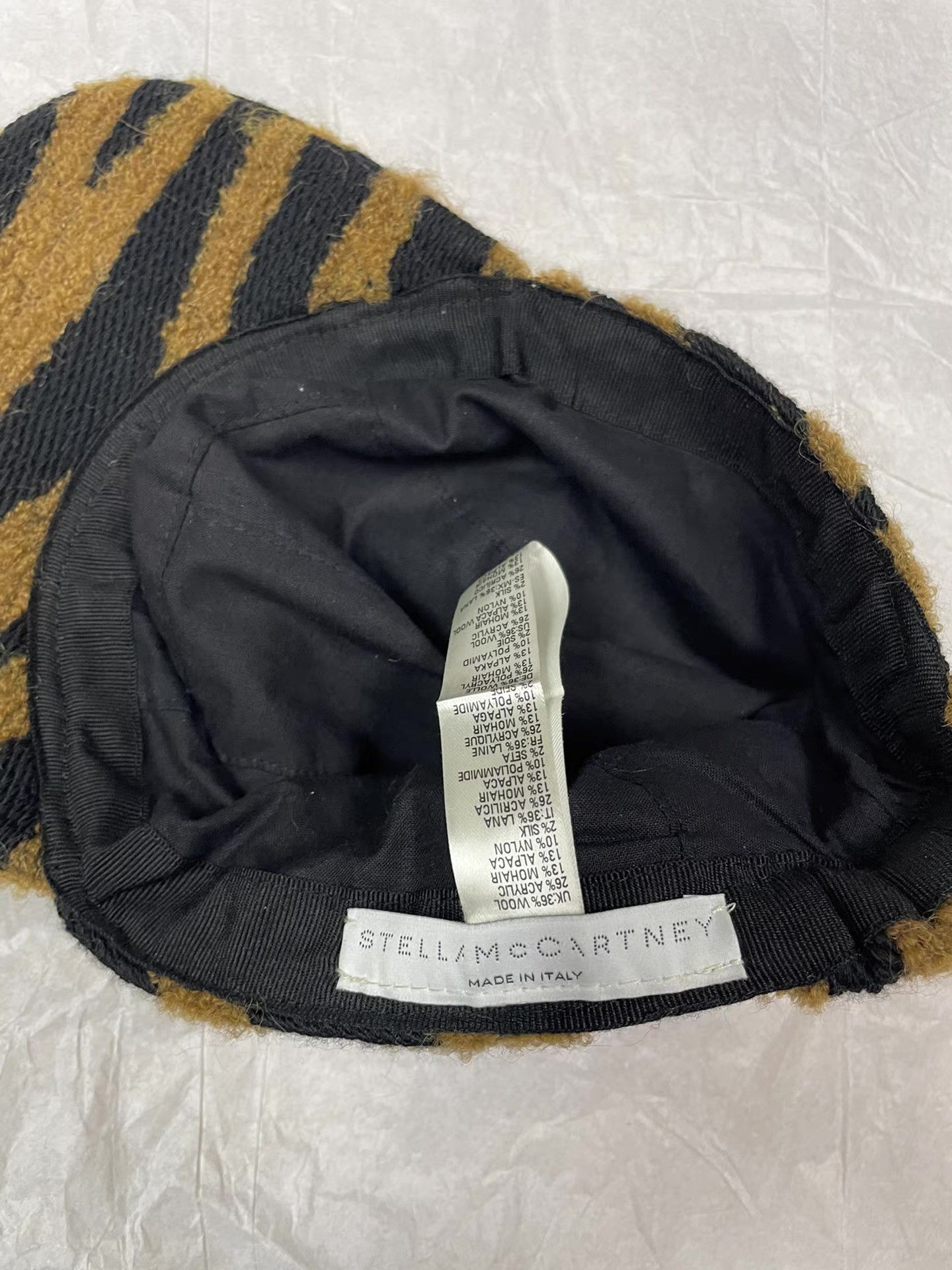 Stella McCartney Stella McCartney Tiger-Pattern Hat Ｑ21 Size ONE SIZE - 4 Thumbnail