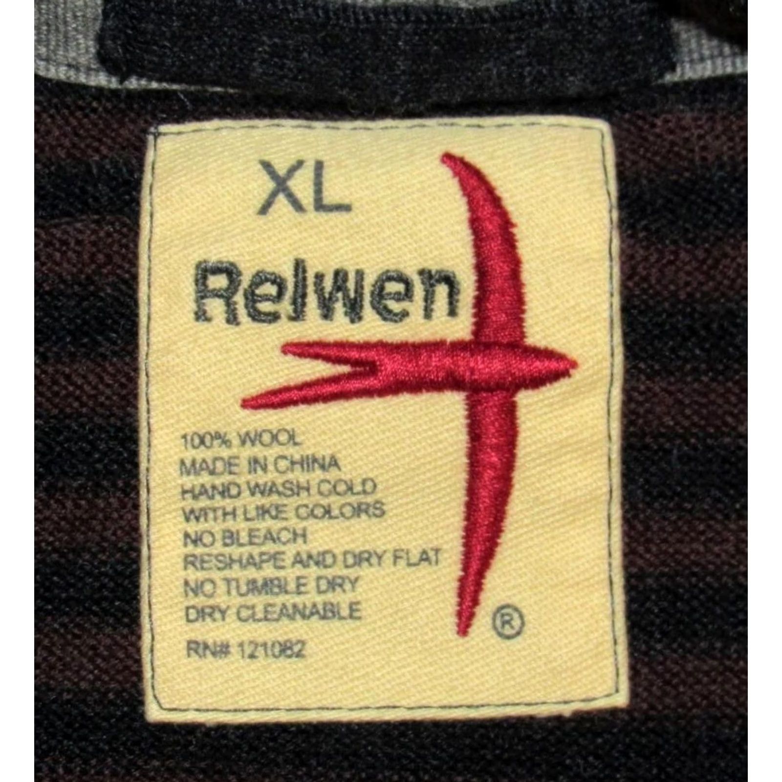 Relwen RELWEN Blue Striped Wool Fitted Sweater XL Mens Pullover 100% Wool Classic Knit Blue Striped Wool Fitted Sweater XL Mens Size US XL / EU 56 / 4 - 4 Thumbnail