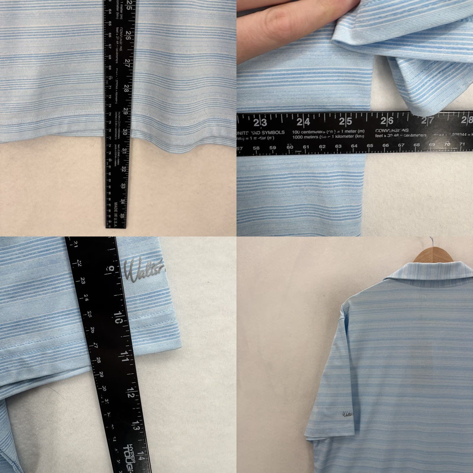 Vintage Walter Hagen Perfect 11 Polo Shirt Mens XL Blue Stripe UPF 50+ NWT Golf Short Sleeve Athletic 11 Polo Shirt Size US XL / EU 56 / 4 - 8 Thumbnail