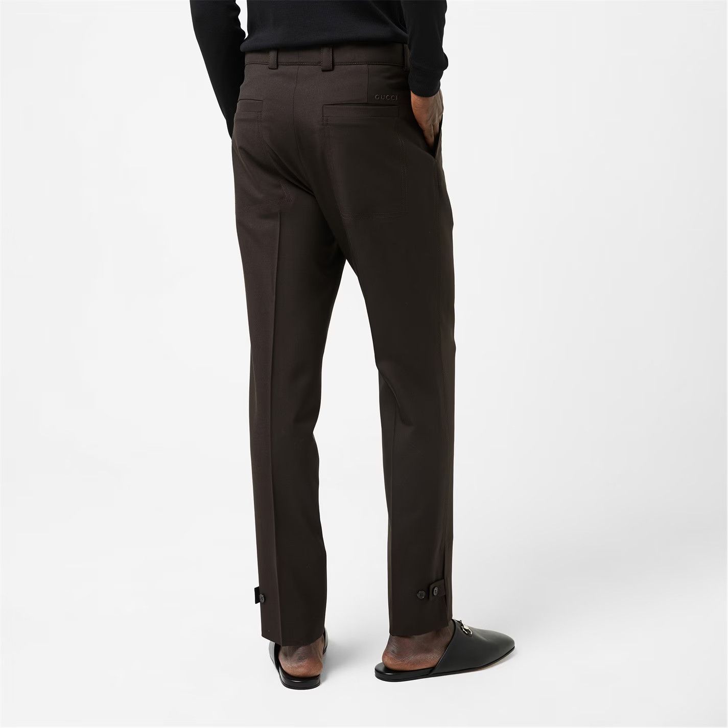 Gucci o1g2r1mq0426 Straight Leg Trousers in Dark Brown Size US 30 / EU 46 - 5 Thumbnail