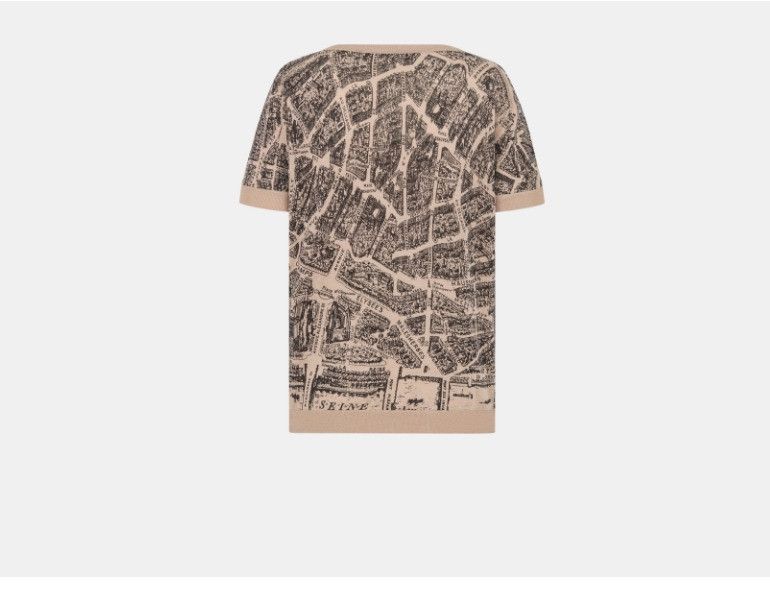 Dior o1w1db10425 324S28A T-Shirt in Black & Beige Size XS / US 0-2 / IT 36-38 - 2 Thumbnail