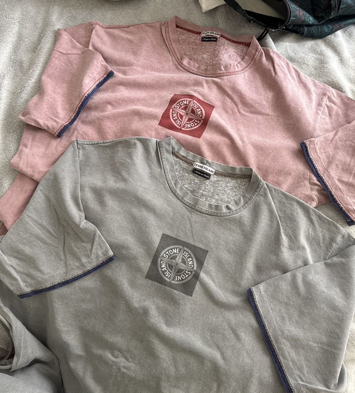 Stone Island Vintage Stone Island tee 90s Silver Size US XL / EU 56 / 4 - 1 Thumbnail