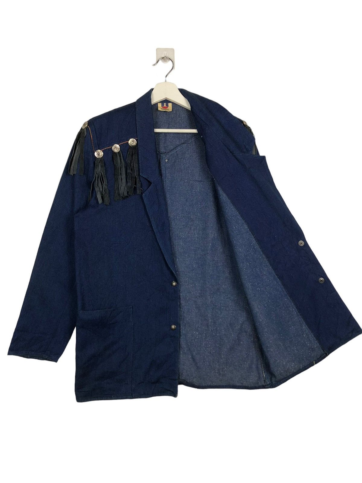 Bally VINTAGE BALLY U COLLECTION DENIM WESTERN JACKET MADE IN ITLY Size US L / EU 52-54 / 3 - 9 Thumbnail