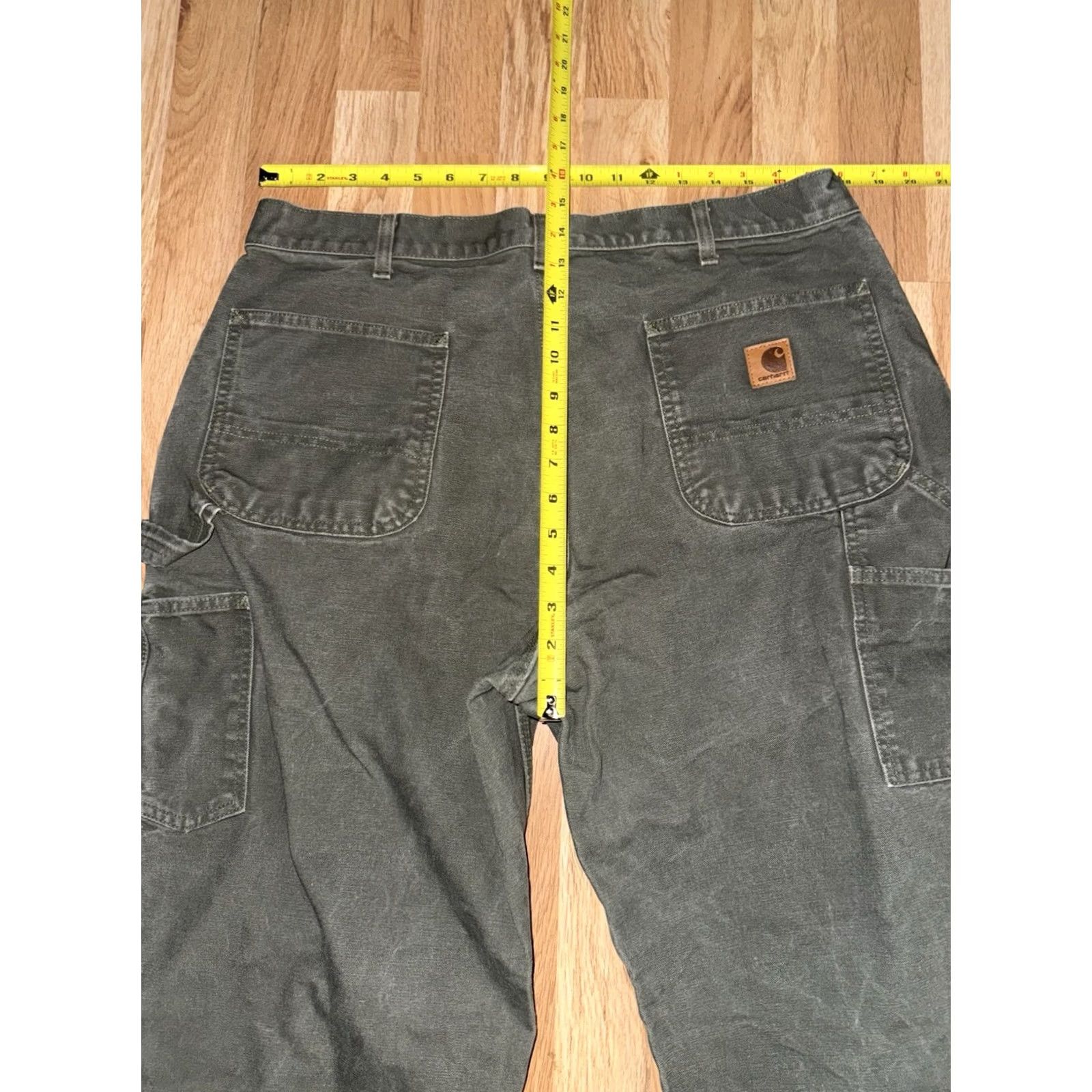 Carhartt VINTAGE Carhartt Pants Carpenter Original Fit Canvas Duck MOS Green Size 38X32 Y2K B11 Mens Size US 38 / EU 54 - 5 Thumbnail