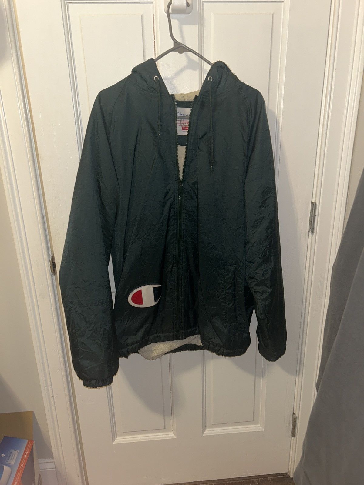 Champion Supreme Sherpa Lined Hooded Jacket | Grailed