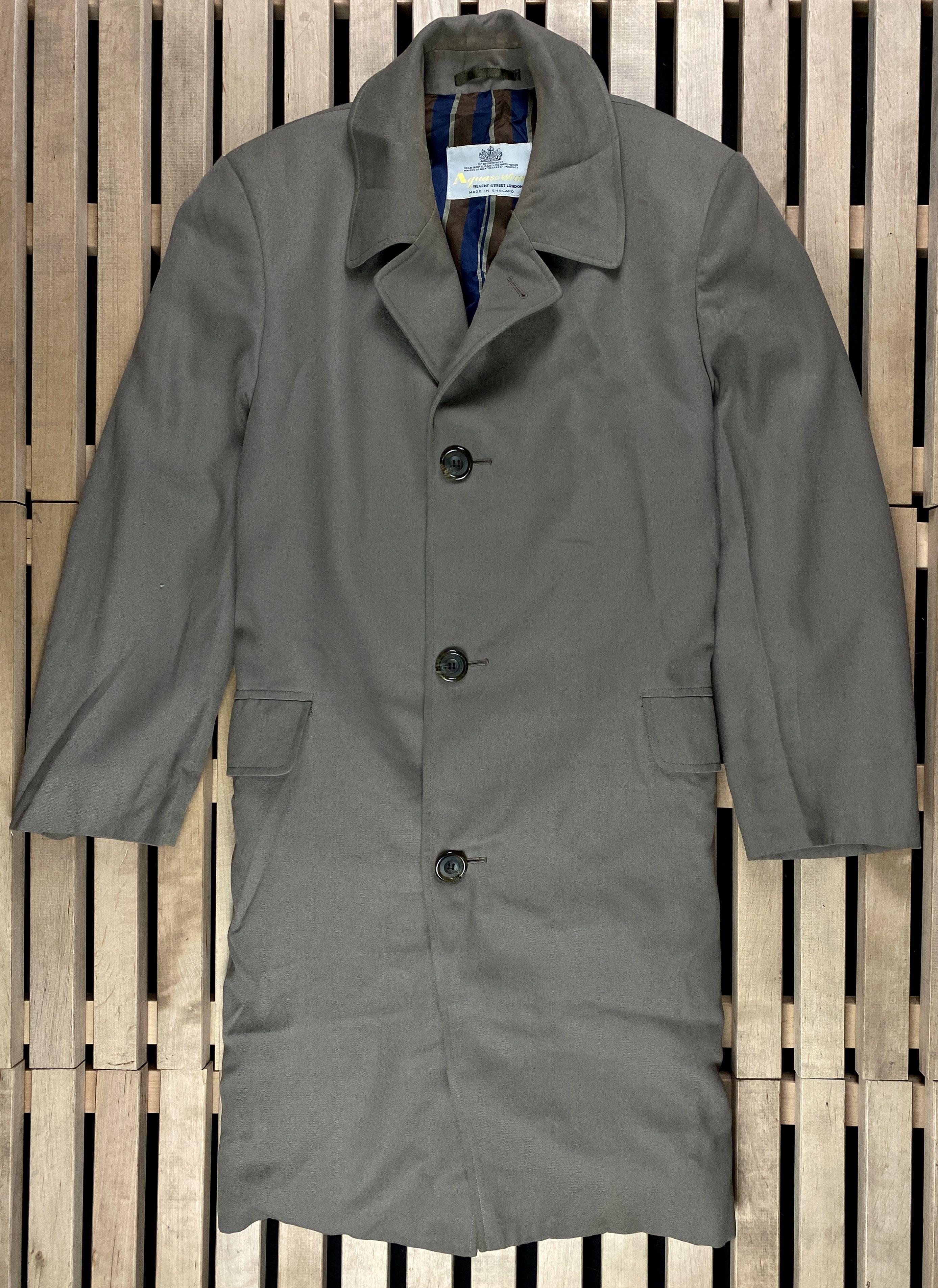 Aquascutum Mens Trench Coat Aquascutum Size L 67 Polyester 33 Viskose Grailed