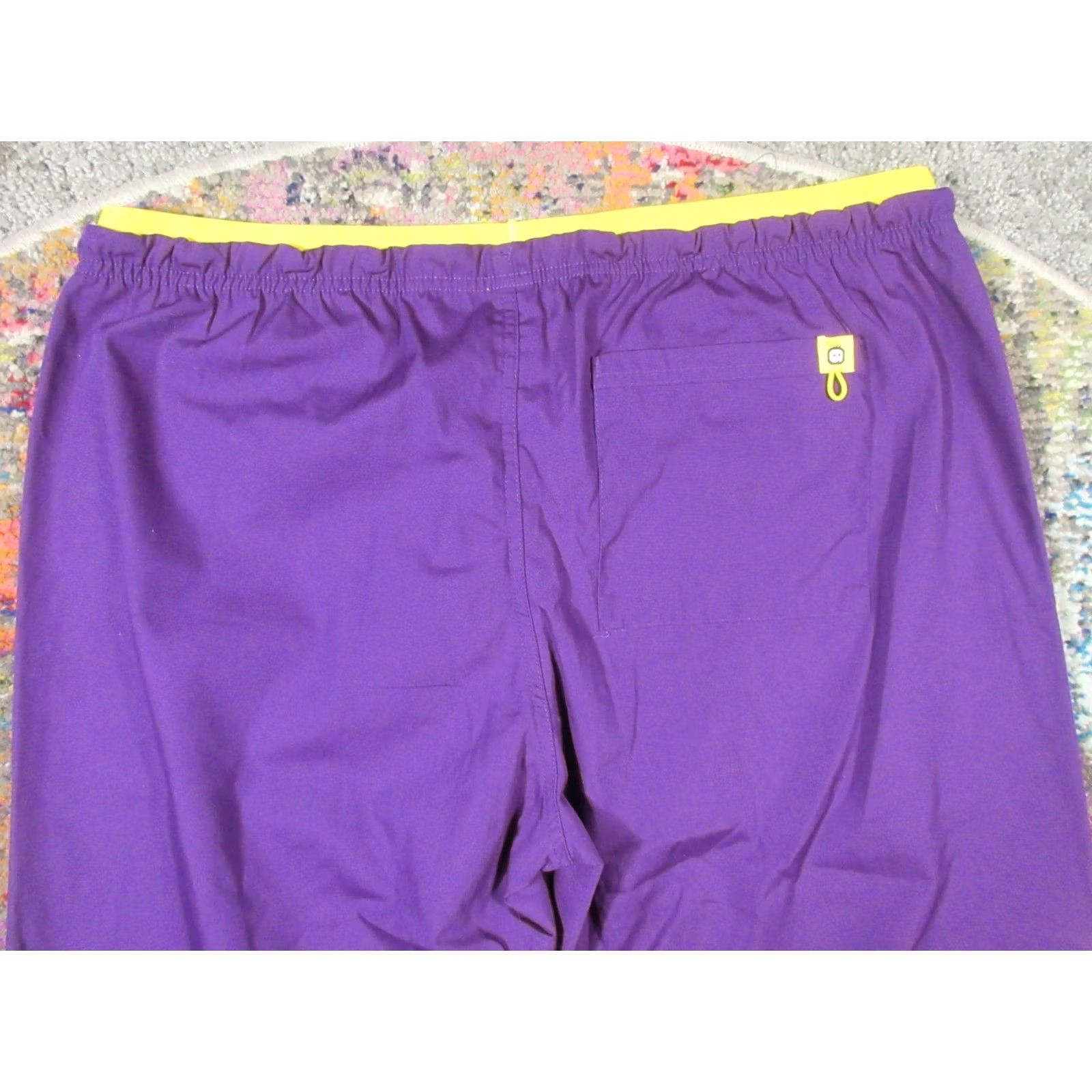 Vintage WonderWink Scrub Pants Adult Mens XL Eggplant 32 Inseam NEW NWT Size US 36 / EU 52 - 5 Thumbnail