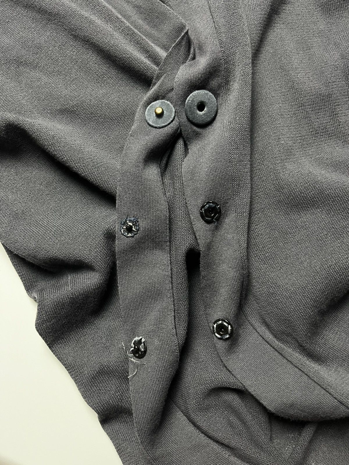 Brunello Cucinelli Brunello Cucinelli Black Fine Knit Cotton Cardigan Size M / US 6-8 / IT 42-44 - 8 Thumbnail