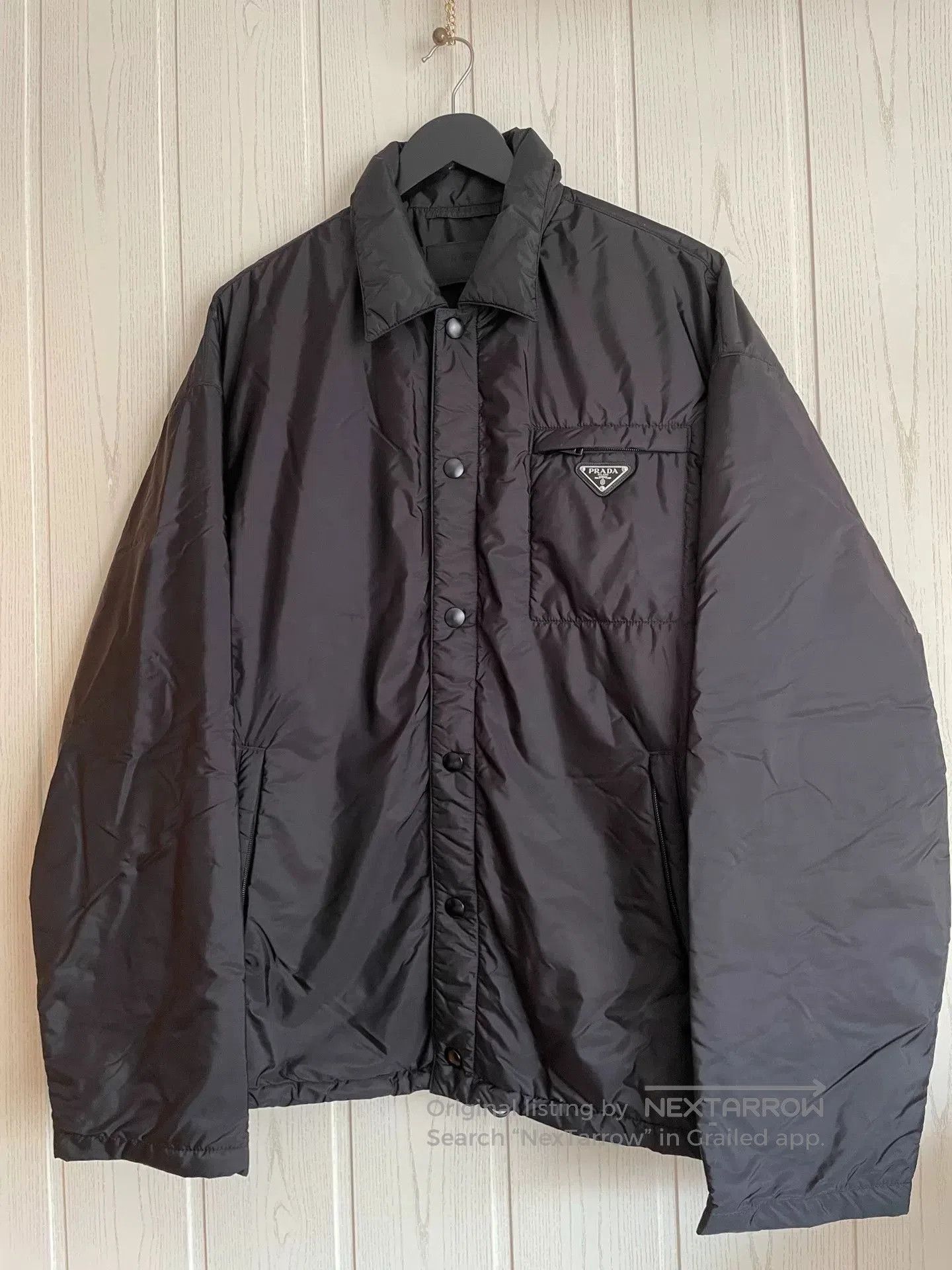 Prada Prada 2025 Black Cotton Jacket Men. Size US XL / EU 56 / 4 - 2 Thumbnail
