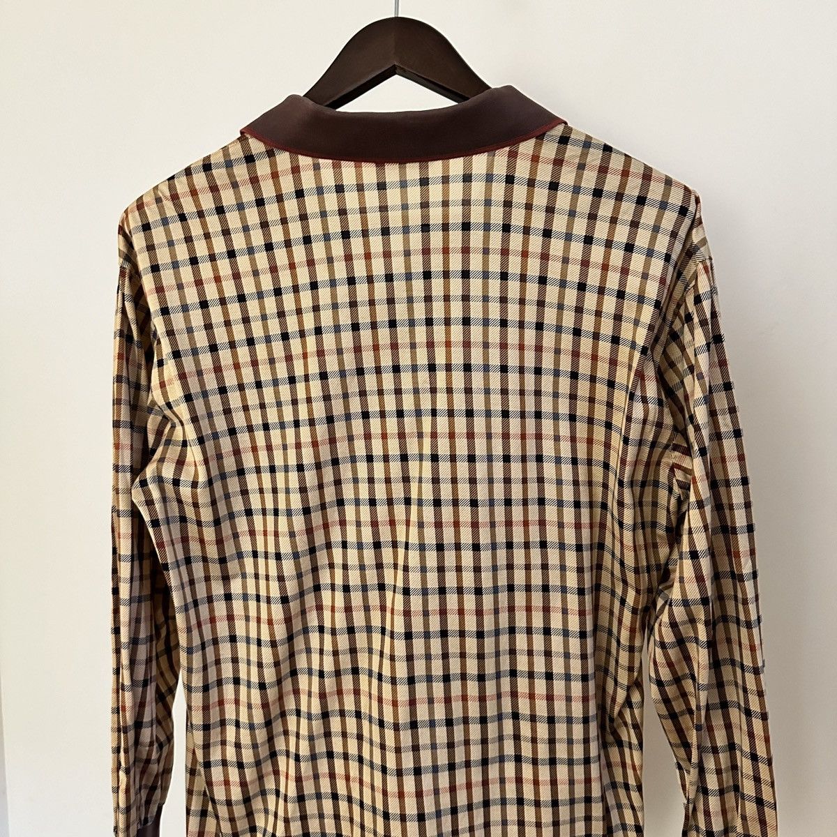 Vintage Vintage Sebastian Plaid Polo Longsleeve T-Shirt Size M Size US L / EU 52-54 / 3 - 6 Thumbnail
