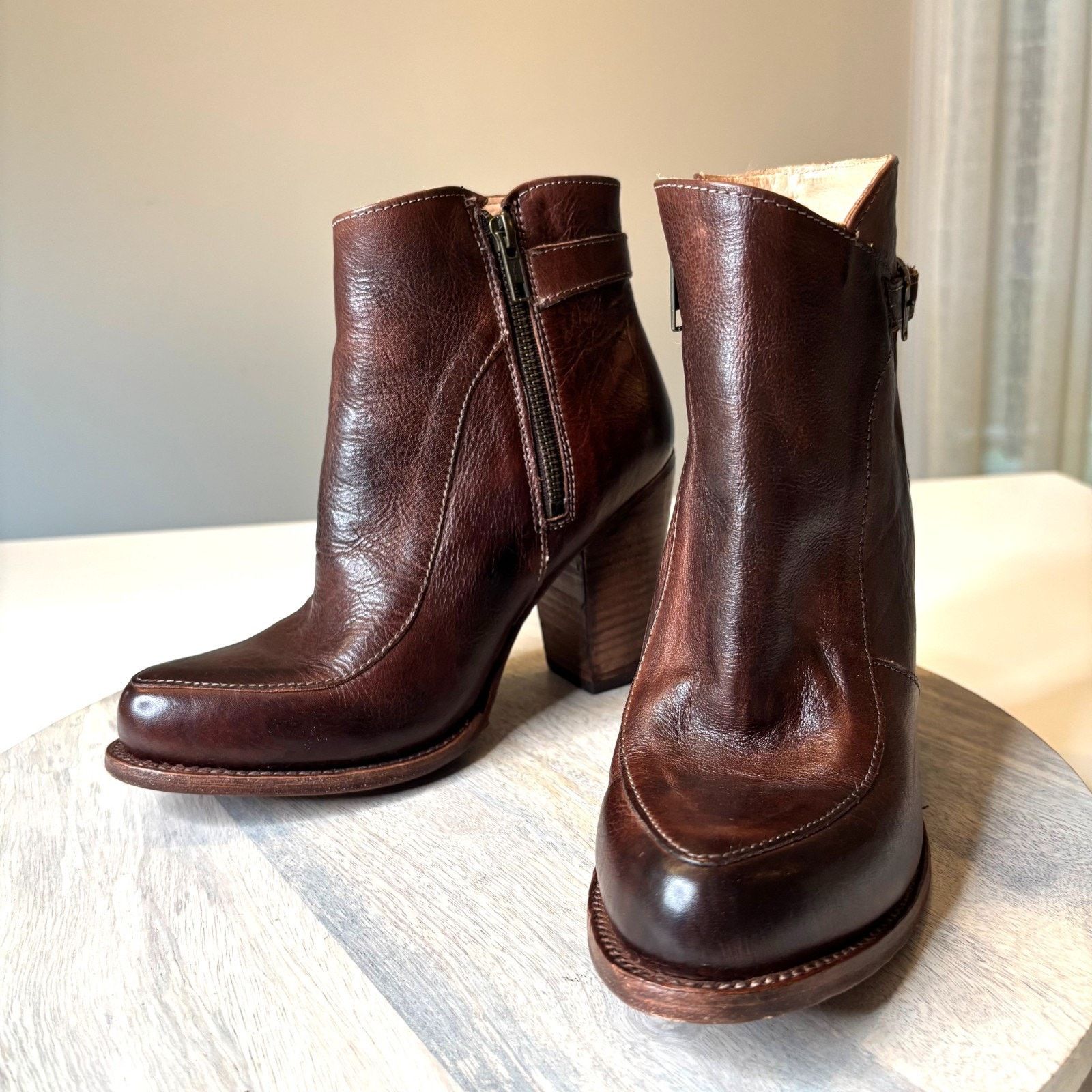 Bed Stu Bed Stu Isla Cobbler Leather Ankle Boots Women’s 8.5 Rustic Size US 8.5 / IT 38.5 - 3 Thumbnail