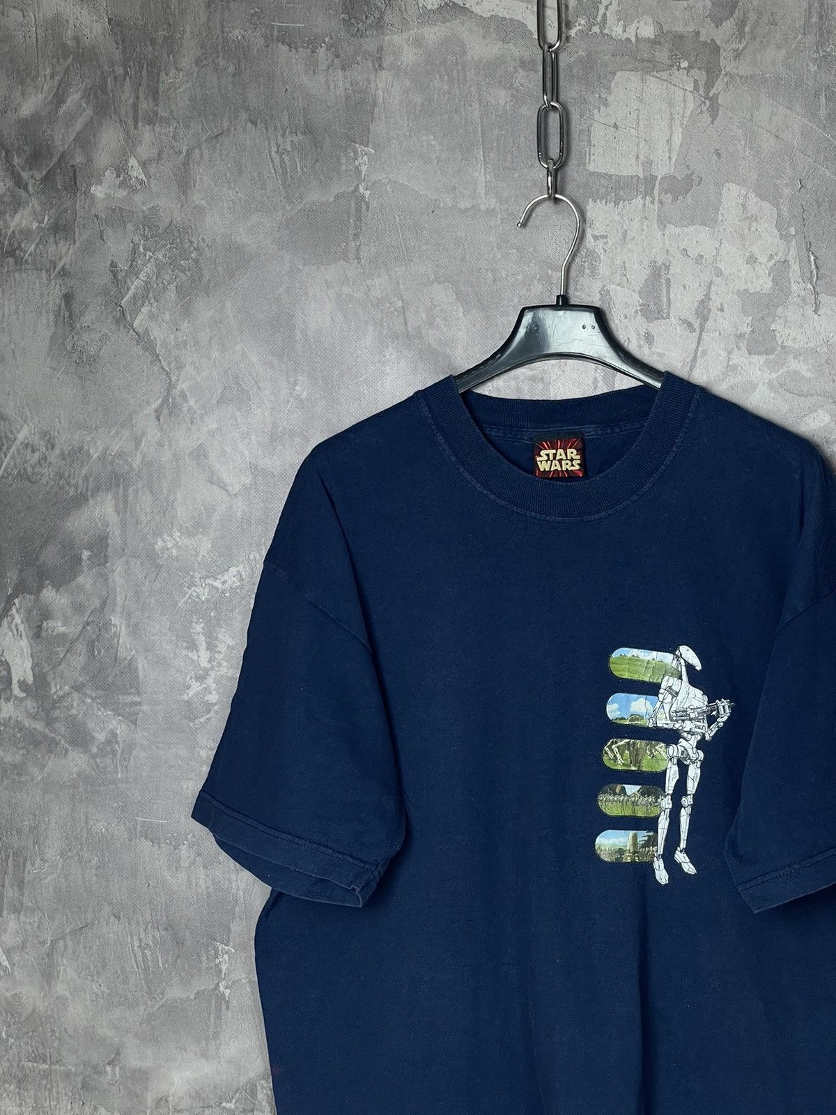 Cartoon Network × Vintage Star Wars 90s Logo Vintage T Shirt Movie Cartoon Liquid Size US L / EU 52-54 / 3 - 3 Thumbnail