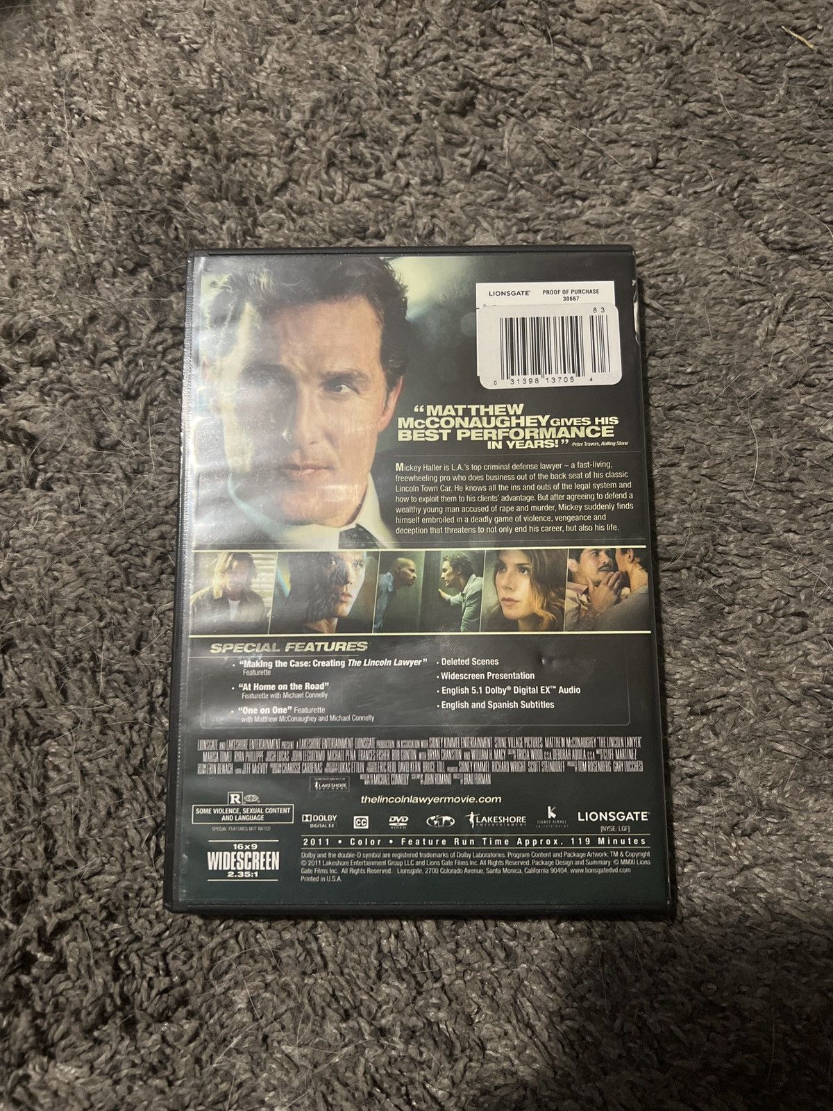 Hypebeast The Lincoln Lawyer (DVD) Size ONE SIZE - 2 Thumbnail