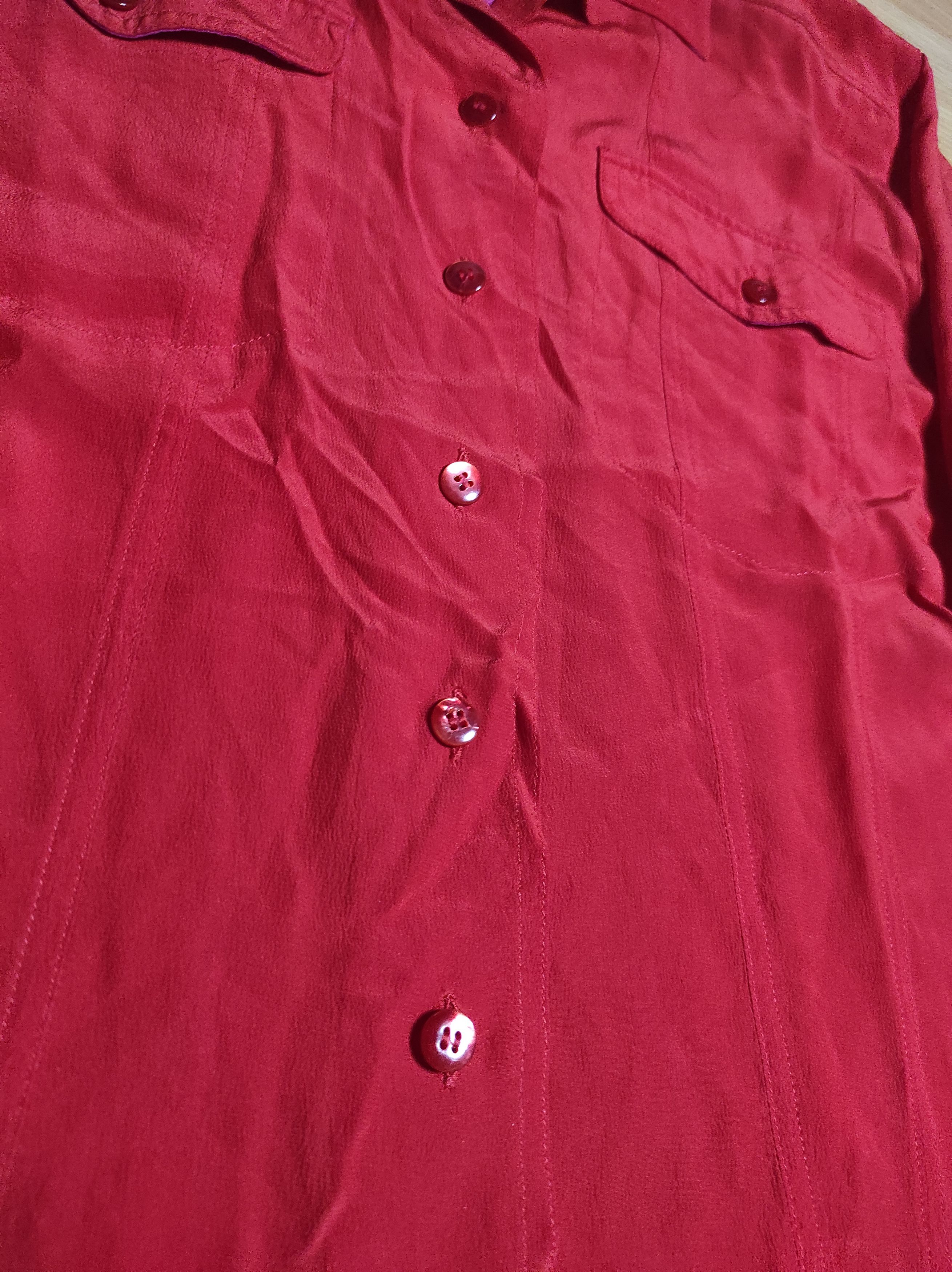 Escada × Japanese Brand **NEW Escada 100% Silk Shirt** Size M / US 6-8 / IT 42-44 - 3 Thumbnail