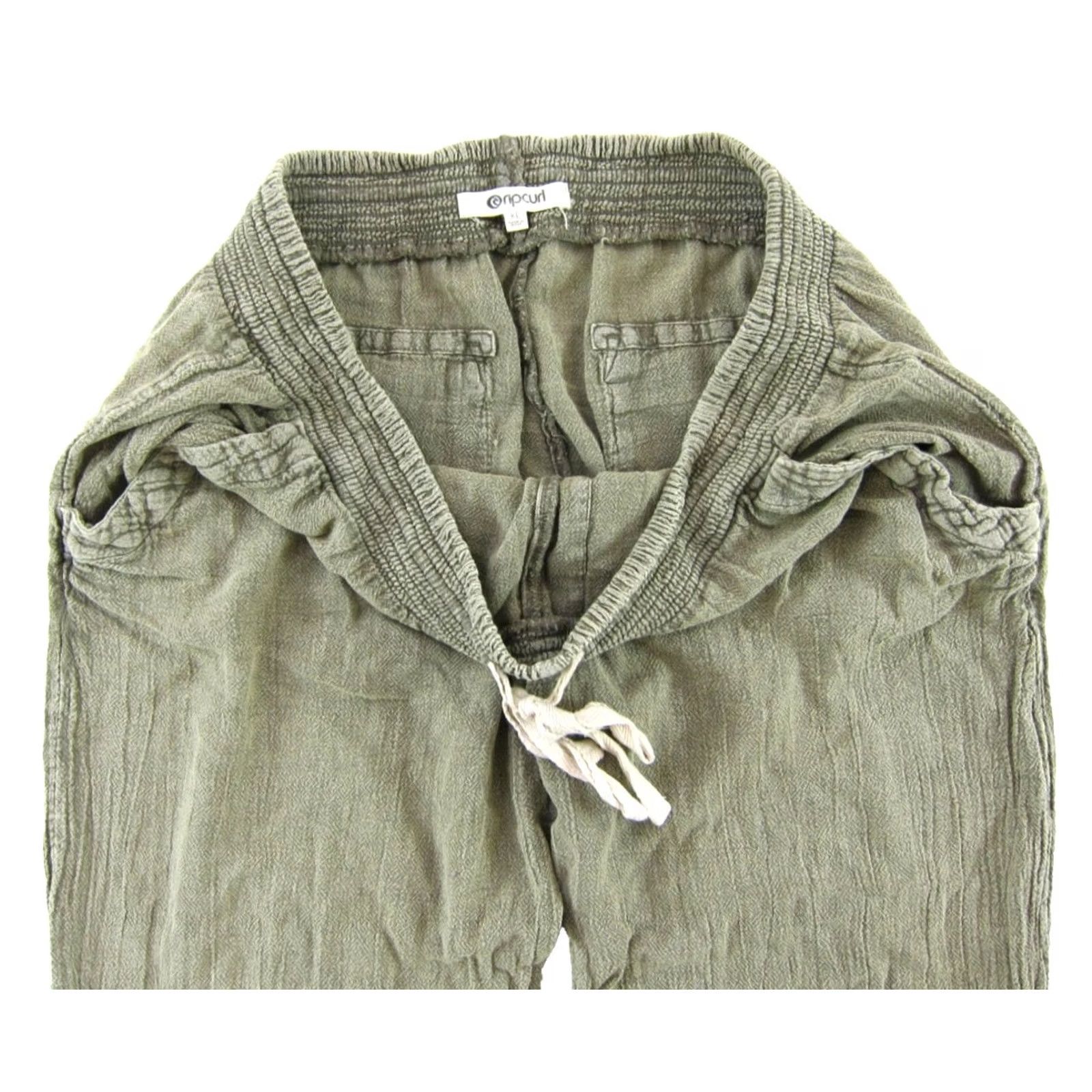 Rip Curl Rip Curl Army Green 100% Cotton Gauze Pocket Jogger Pant Women Size XL Size 40" / US 18 - 5 Thumbnail