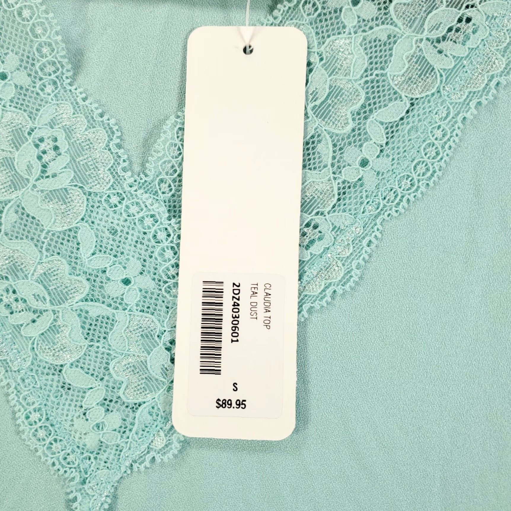 Soft Surroundings Soft Surroundings Tunic Shirt Womens S Teal Blue Bohemian Classic Designer Lace NWT Size S / US 4 / IT 40 - 6 Thumbnail