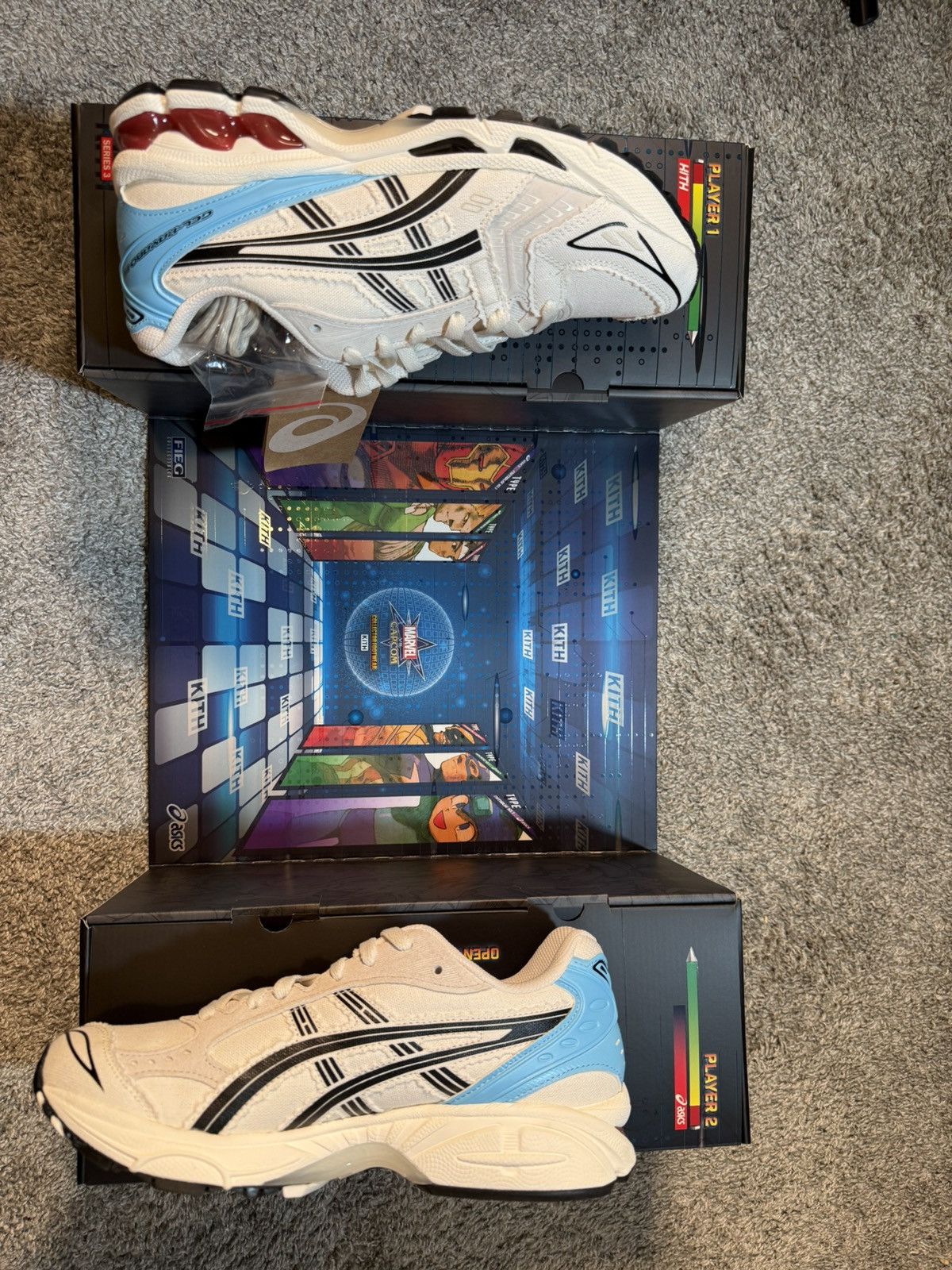 Asics × Kith × Marvel Comics Marvel vs. Capcom x Kith x ASICS Gel Kayano 14 'Ryu Size US 7.5 / EU 40-41 - 2 Thumbnail