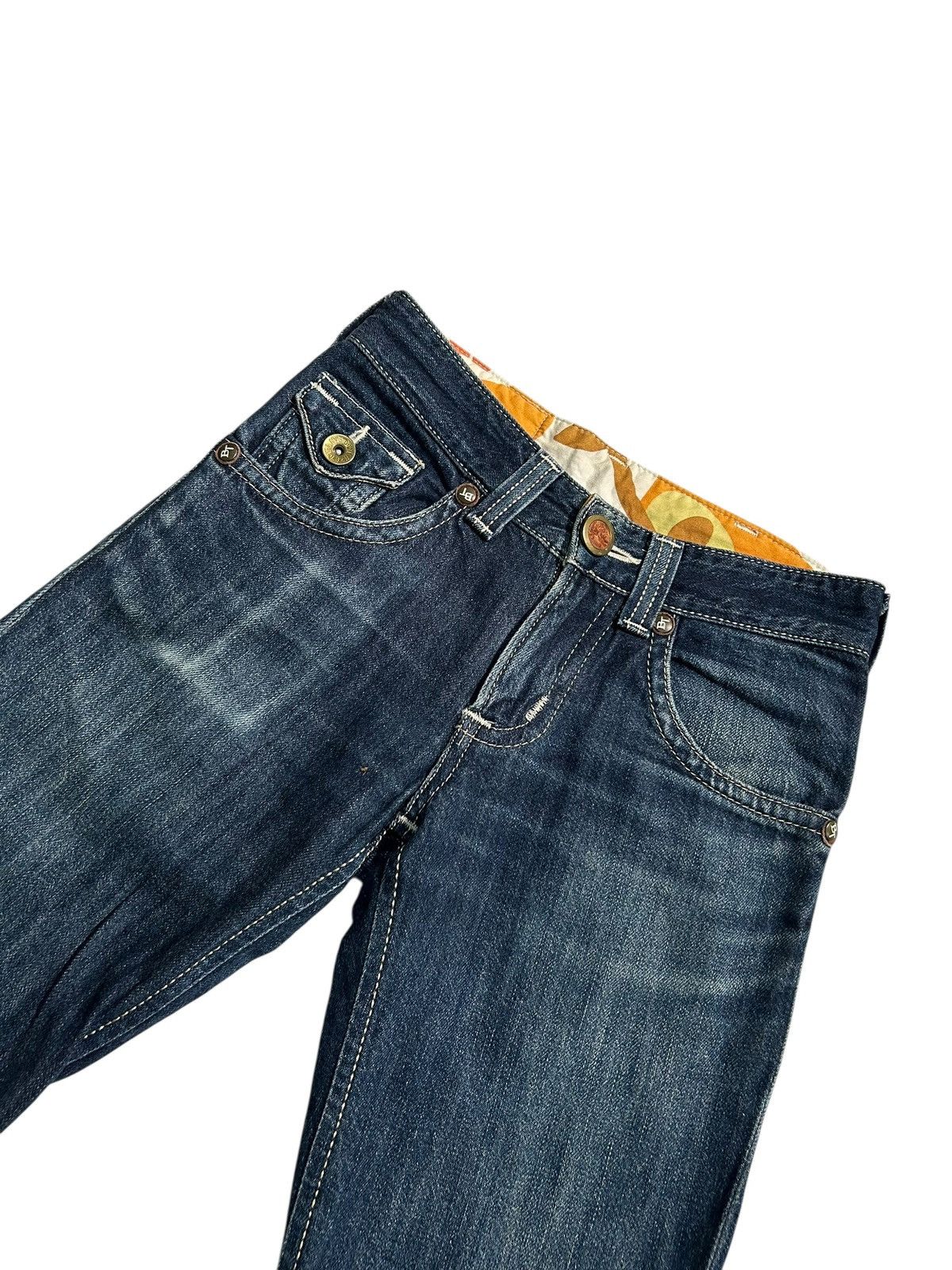 Edwin × Kapital × Vintage FLARE 🔥 EDWIN BT5012 DISTRESSED JAPANESE PUNK DENIM JEANS Size US 28 / EU 44 - 6 Thumbnail