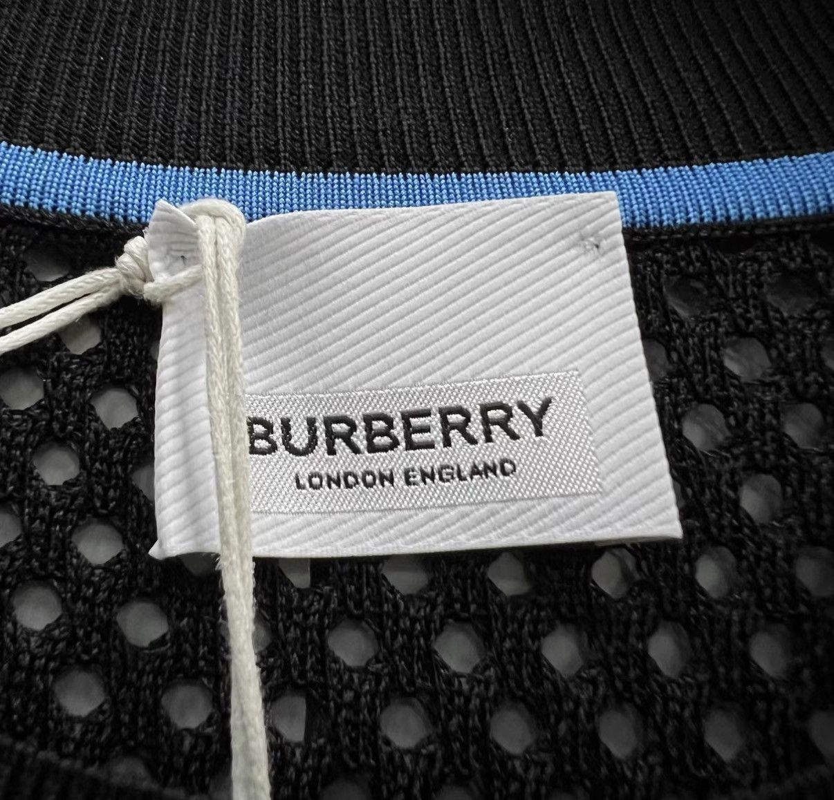 Burberry Burberry Black Mesh Crew Neck Short-Sleeve T-shirt J41 Size US XXL / EU 58 / 5 - 4 Thumbnail