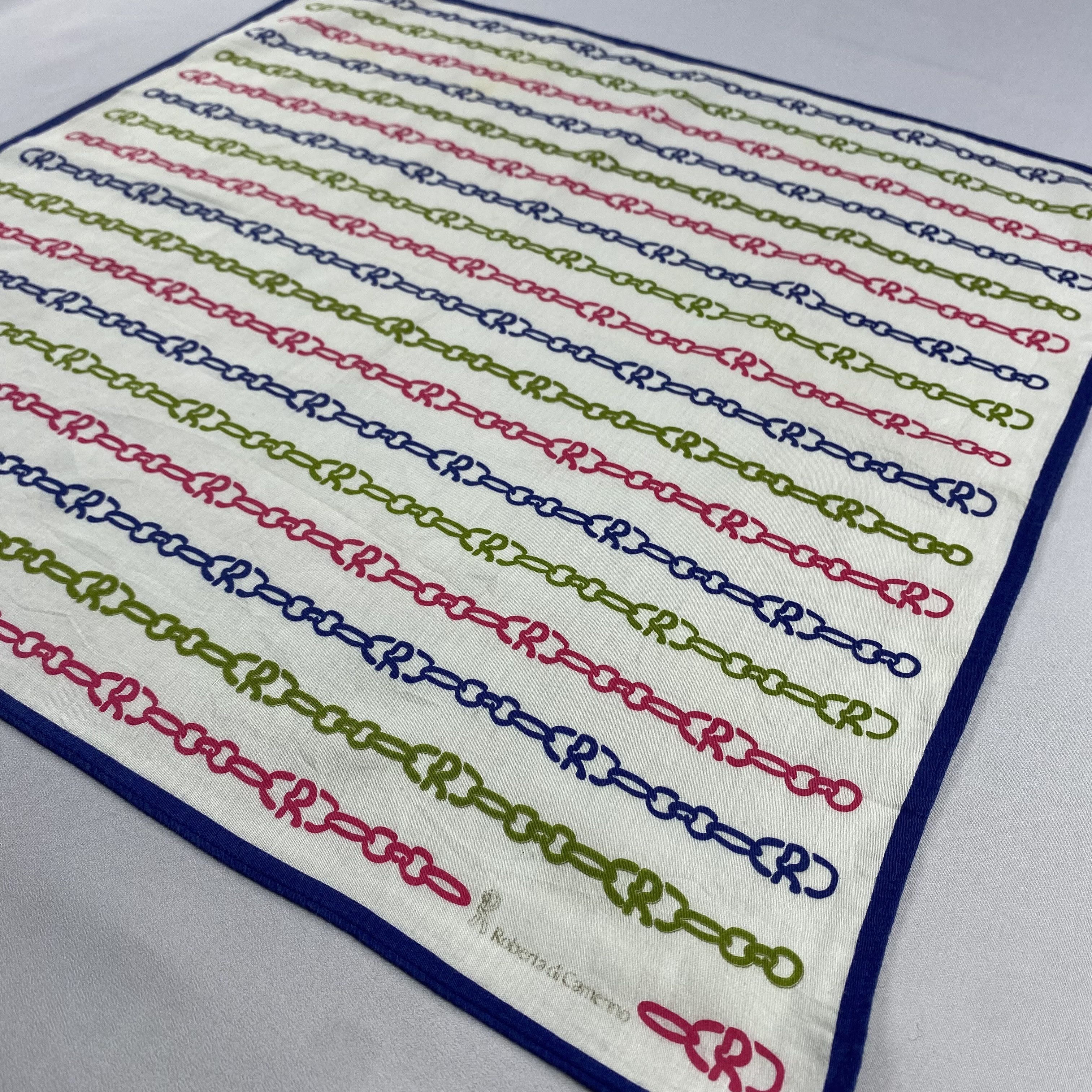 Roberta di Camerino × Vintage Roberta Di Camerino Bandana/ Handkerchief / Neckerchief-P834 Size ONE SIZE - 2 Thumbnail