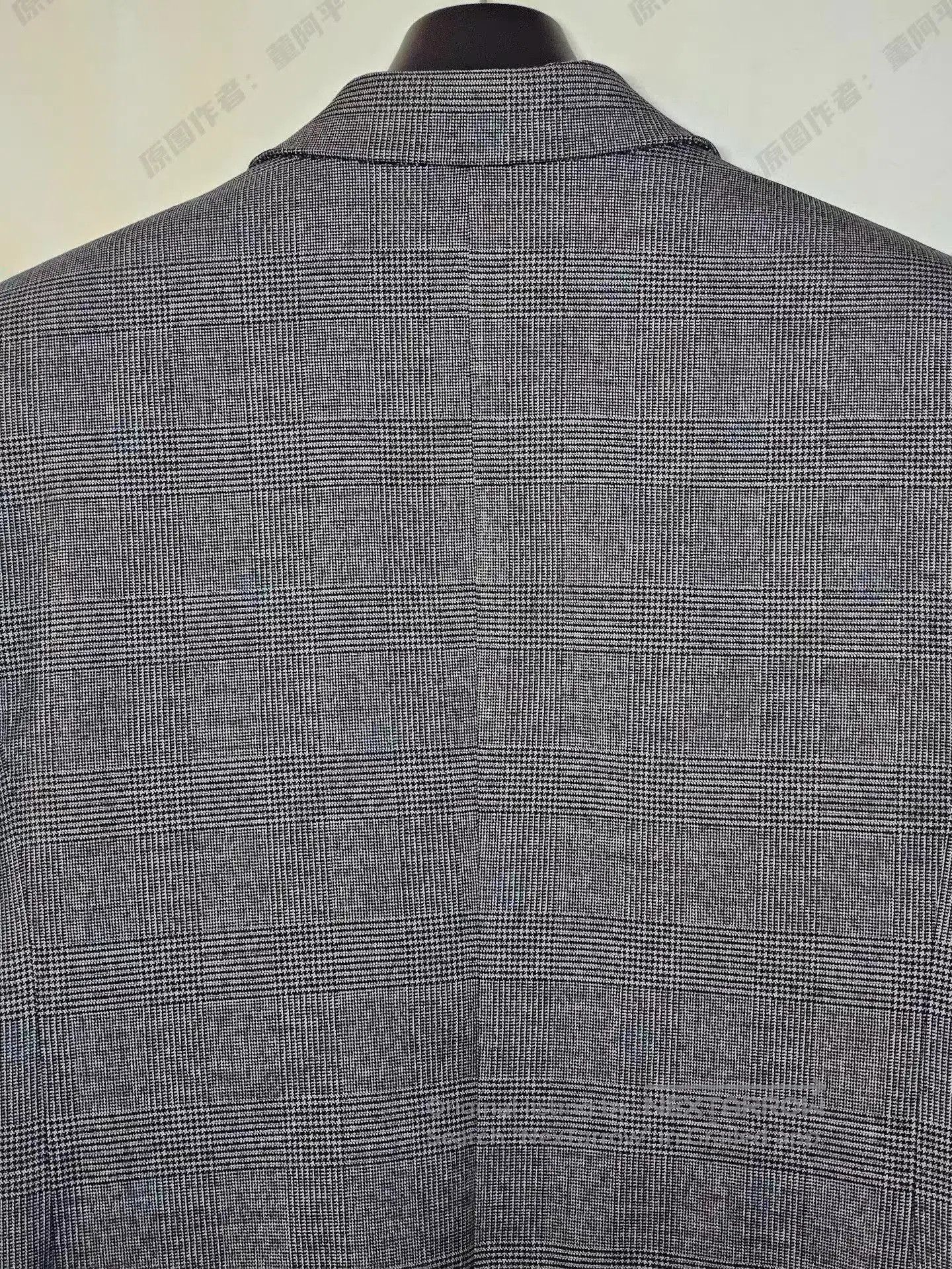 Balenciaga Gray Checkered Tailored Blazer. Size US M / EU 48-50 / 2 - 4 Thumbnail