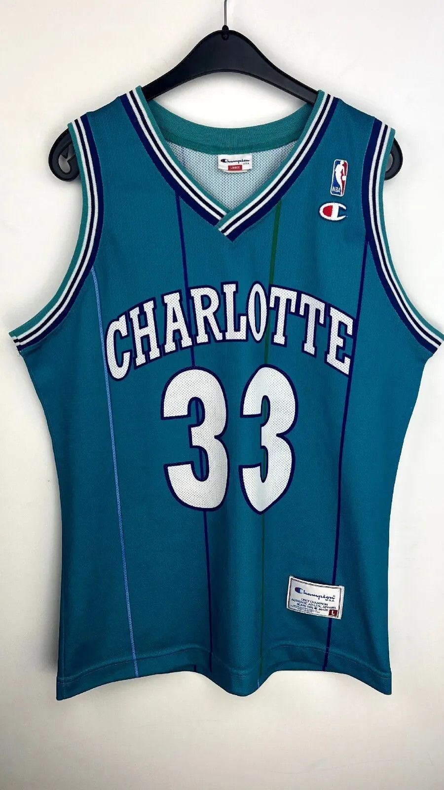 Champion Authentic Vintage Alonzo Mourning Charlotte Hornets Champion Size US L / EU 52-54 / 3 - 1 Thumbnail