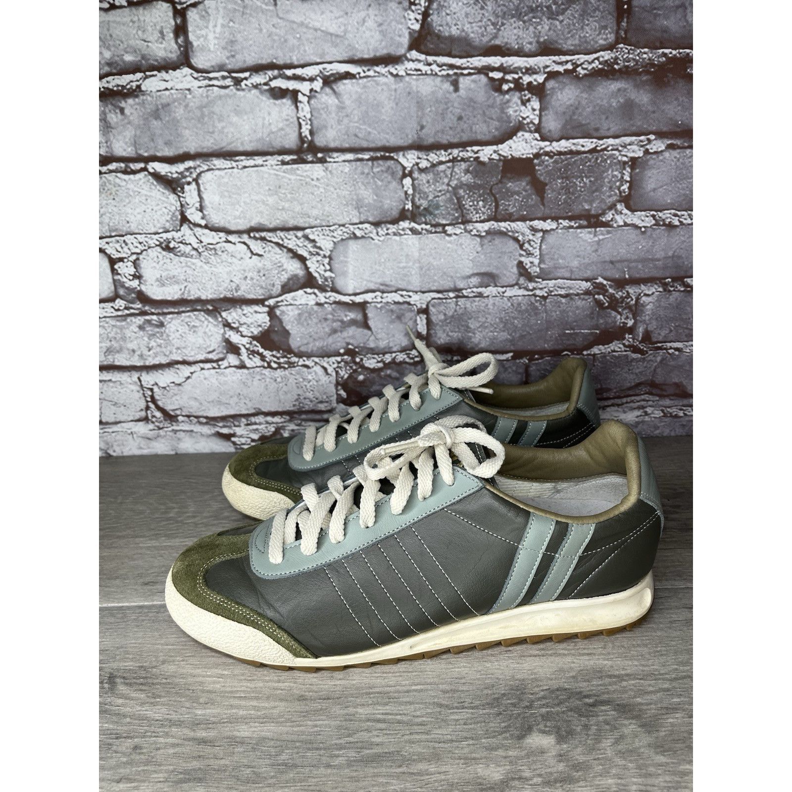 Daniel Patrick Patrick Gray Leather Blue Mesh Athletic Lace Up Shoes Women Size US 11 / IT 41 - 16 Thumbnail