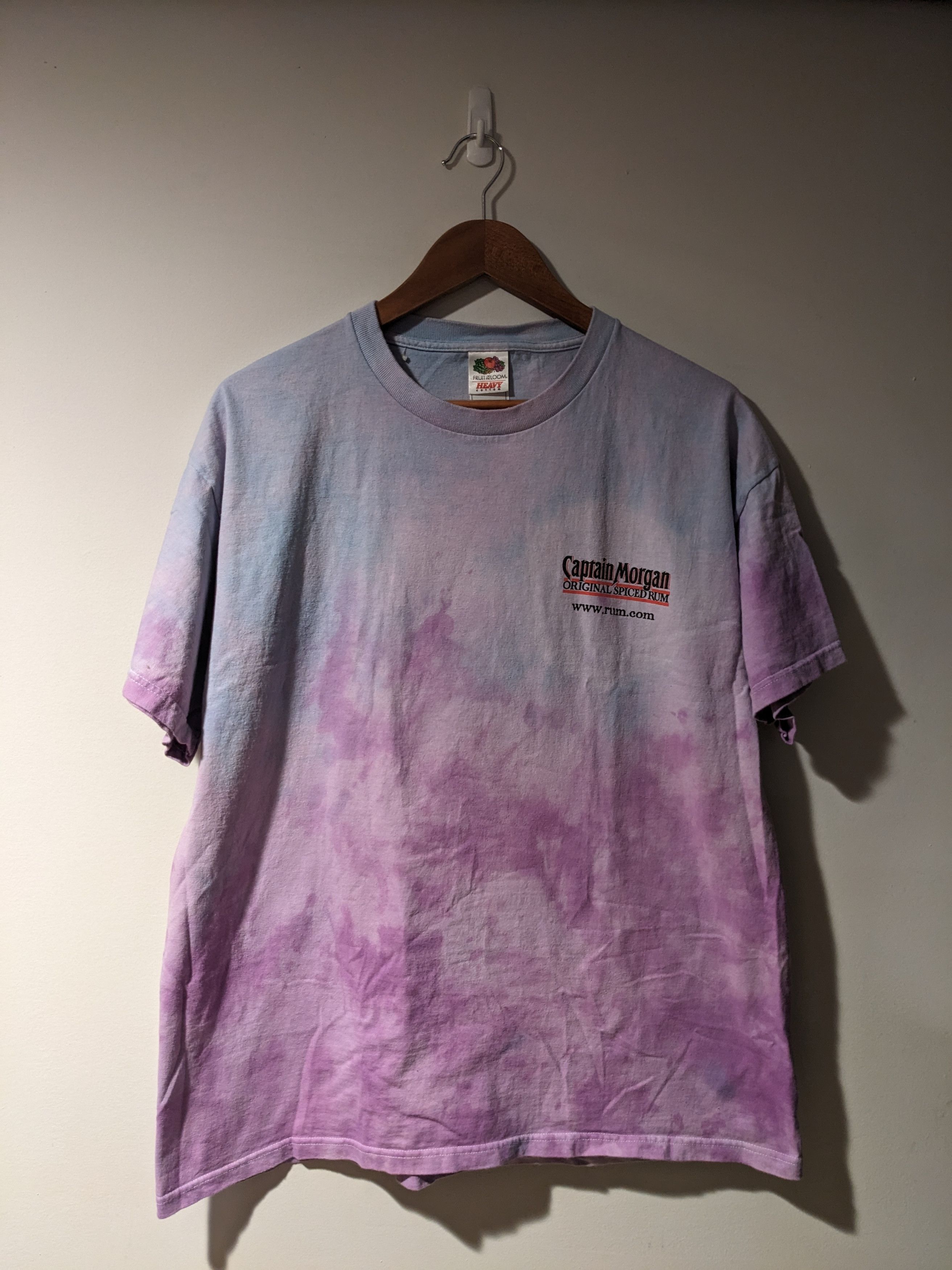 Fruit Of The Loom × Vintage Vintage 90s Captain Morgan Rum Whiskey Tie Dye T-Shirt Size US XL / EU 56 / 4 - 4 Thumbnail