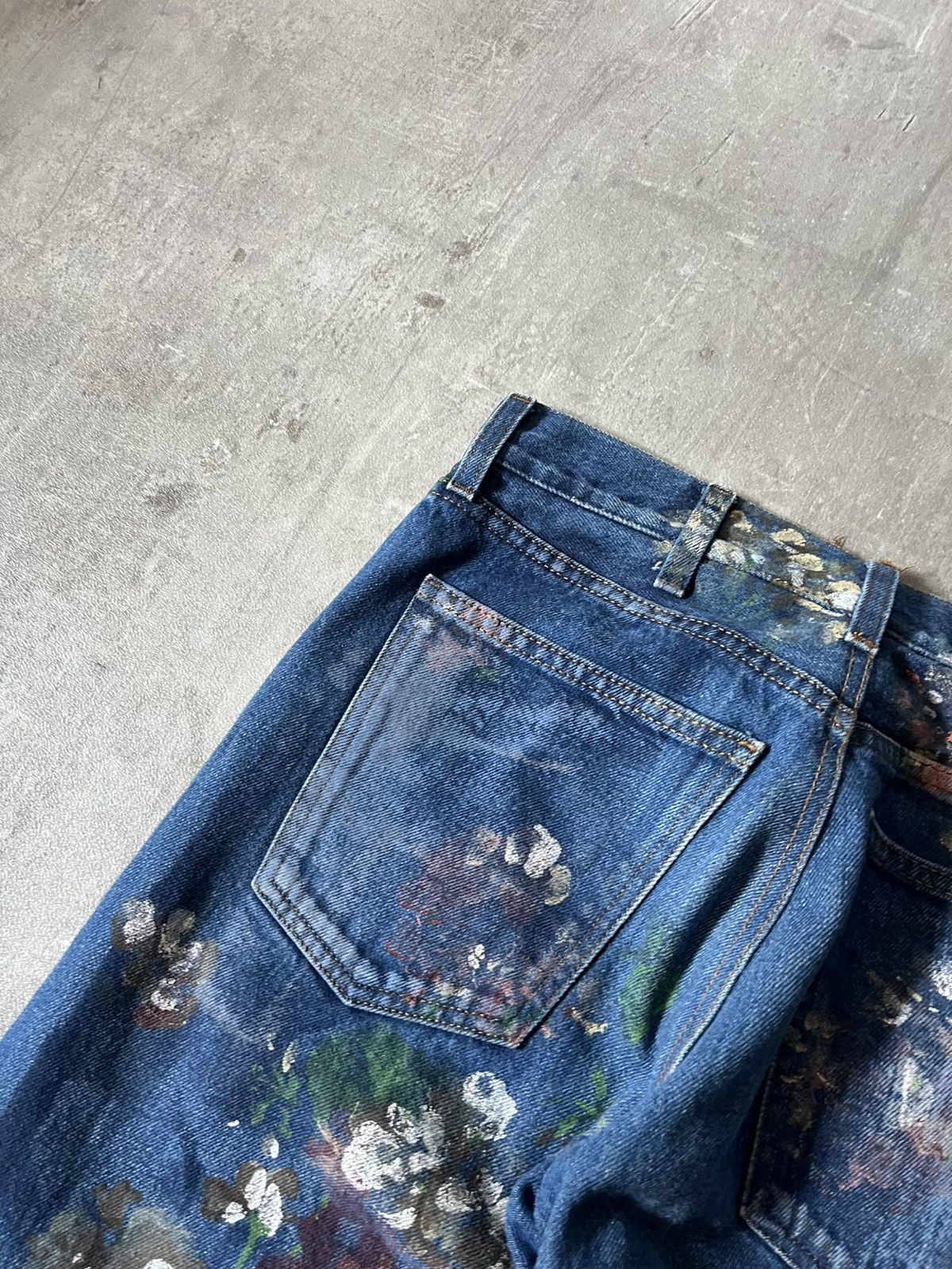 Gucci Gucci A/W 16 Hand Painted Floral jeans blue rare Size US 32 / EU 48 - 12 Thumbnail
