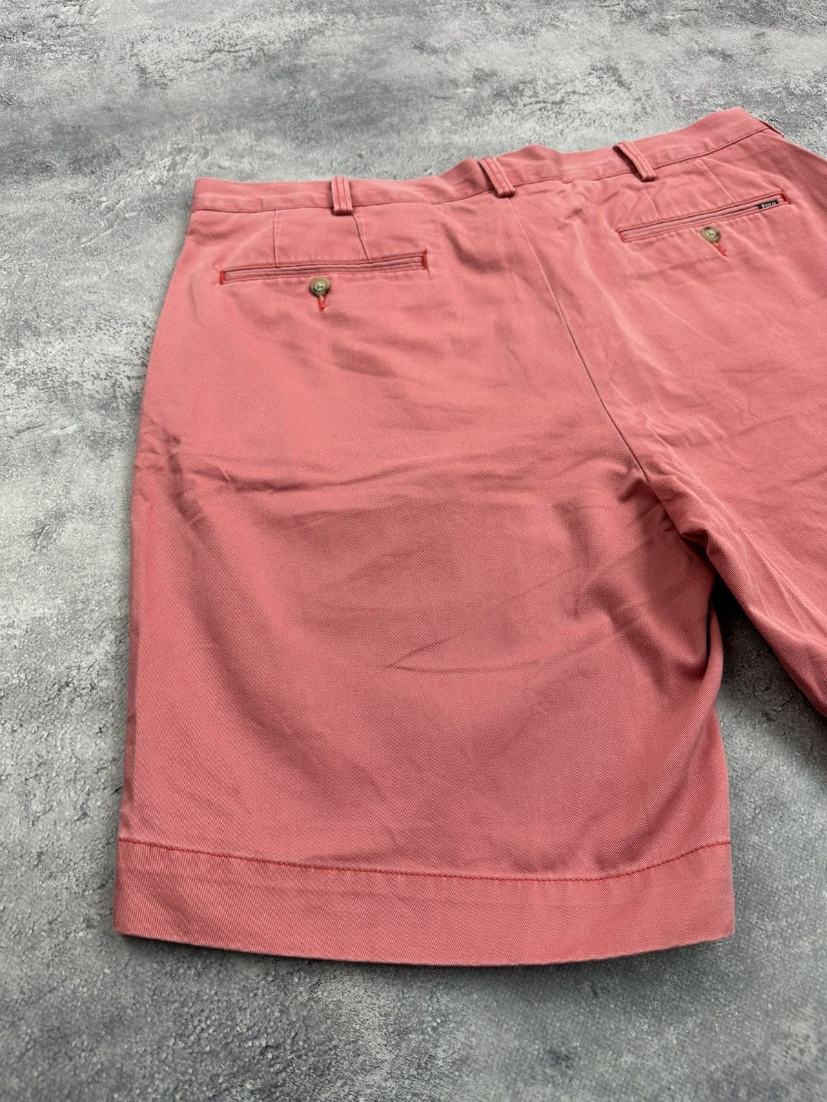 Polo Ralph Lauren Vintage Polo Ralph Lauren Chino Pink Shorts Y2K Classic 36 Size US 36 / EU 52 - 15 Thumbnail