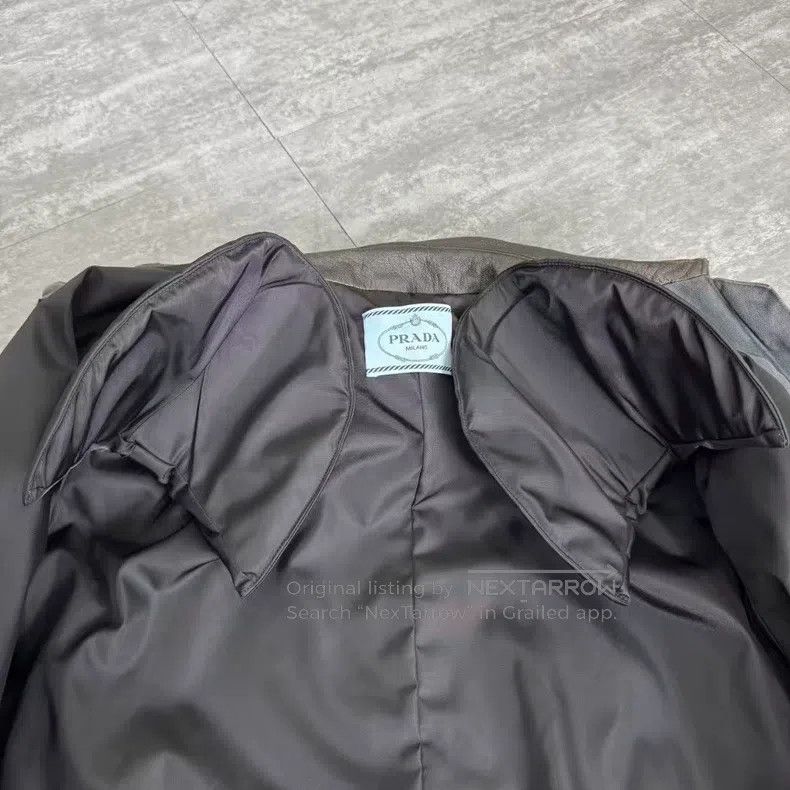 Prada Prada Leather Collar Carhartt Water Washed Work Jacket Size US XXS / EU 40 - 4 Thumbnail