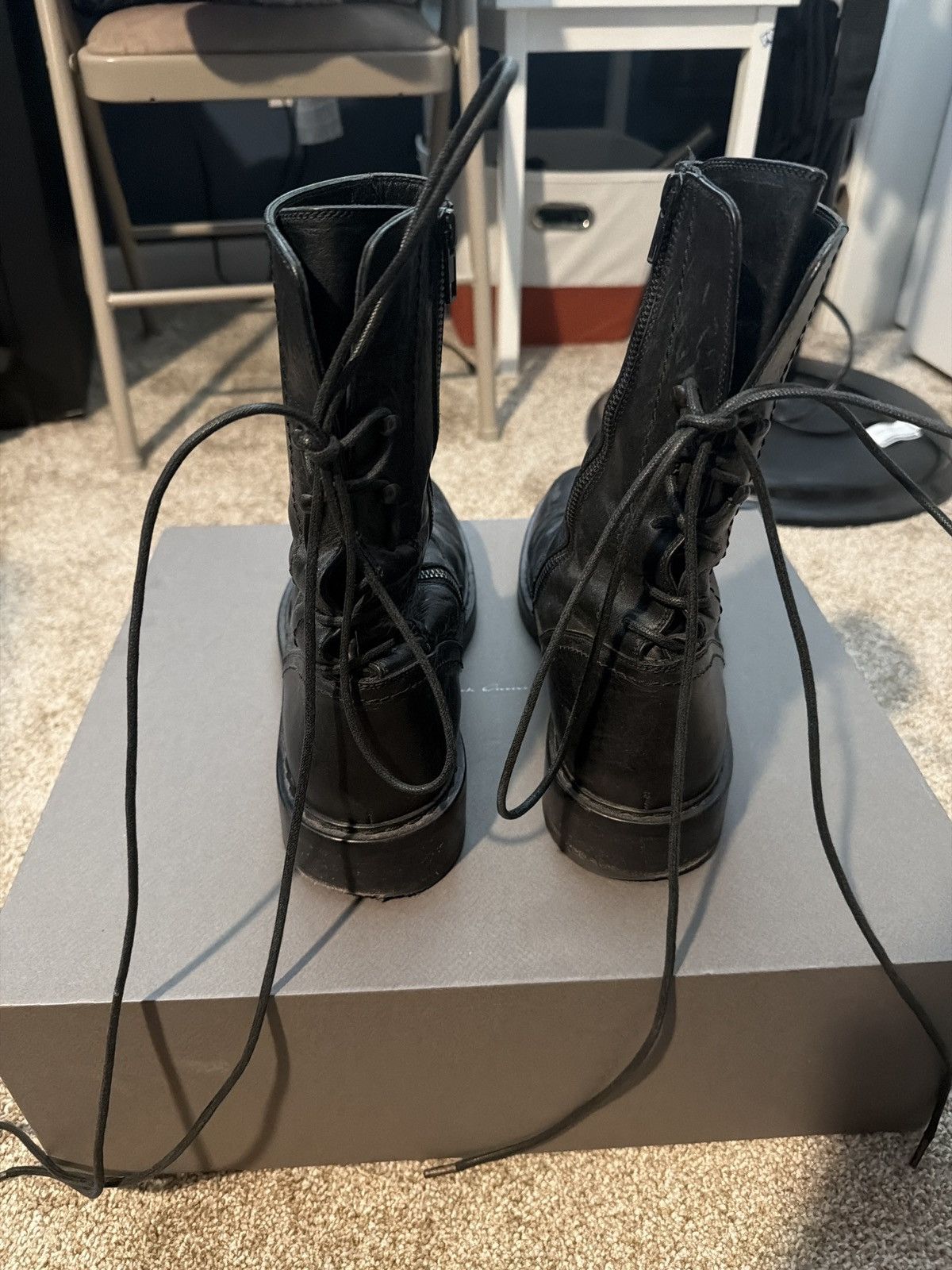 Ann Demeulemeester backlace boots