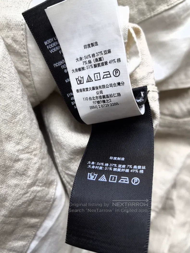 RRL Ralph Lauren RRL Ralph Lauren Double top quality cotton, linen, silk bl Size US S / EU 44-46 / 1 - 8 Thumbnail