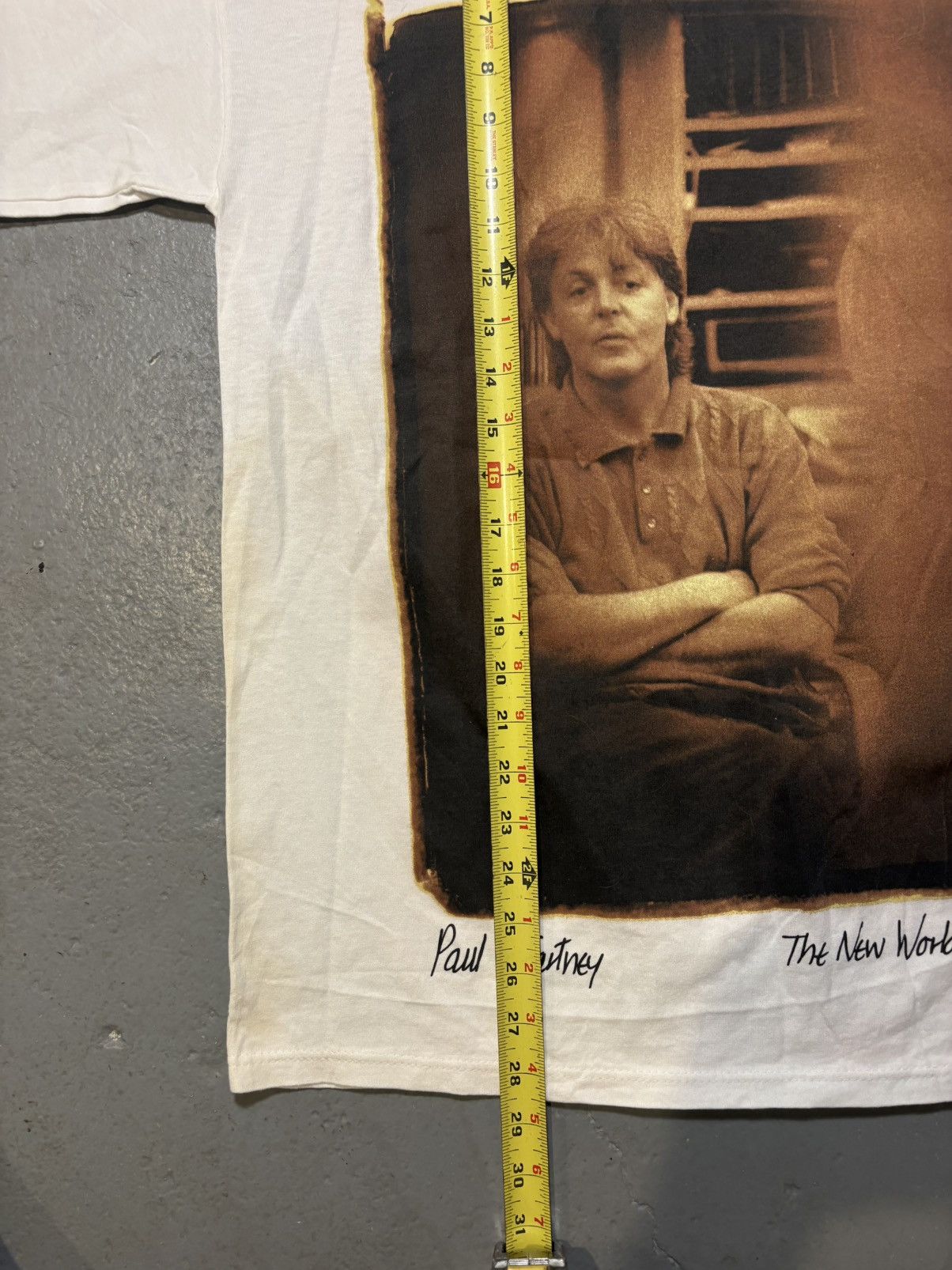 Brockum VTG Paul McCartney The New World Tour band T-shirt 90s NOS Size US L / EU 52-54 / 3 - 5 Thumbnail