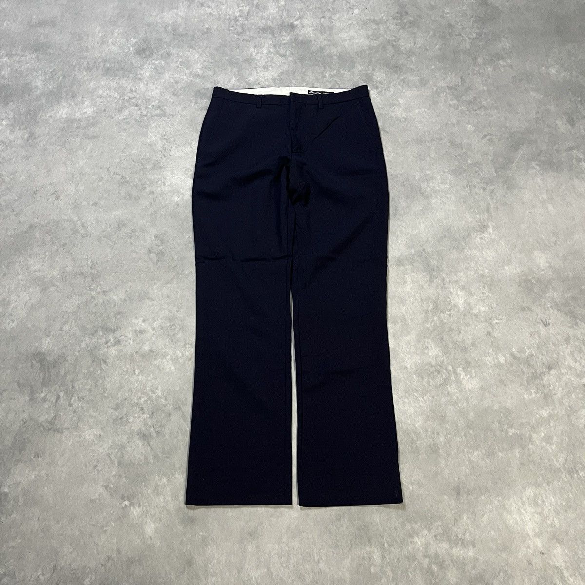 Beams Japan BEAMS BOY JAPAN NAVY WIDE LEG TROUSERS SIDE ADJUSTER PANTS Size US 27 - 1 Thumbnail