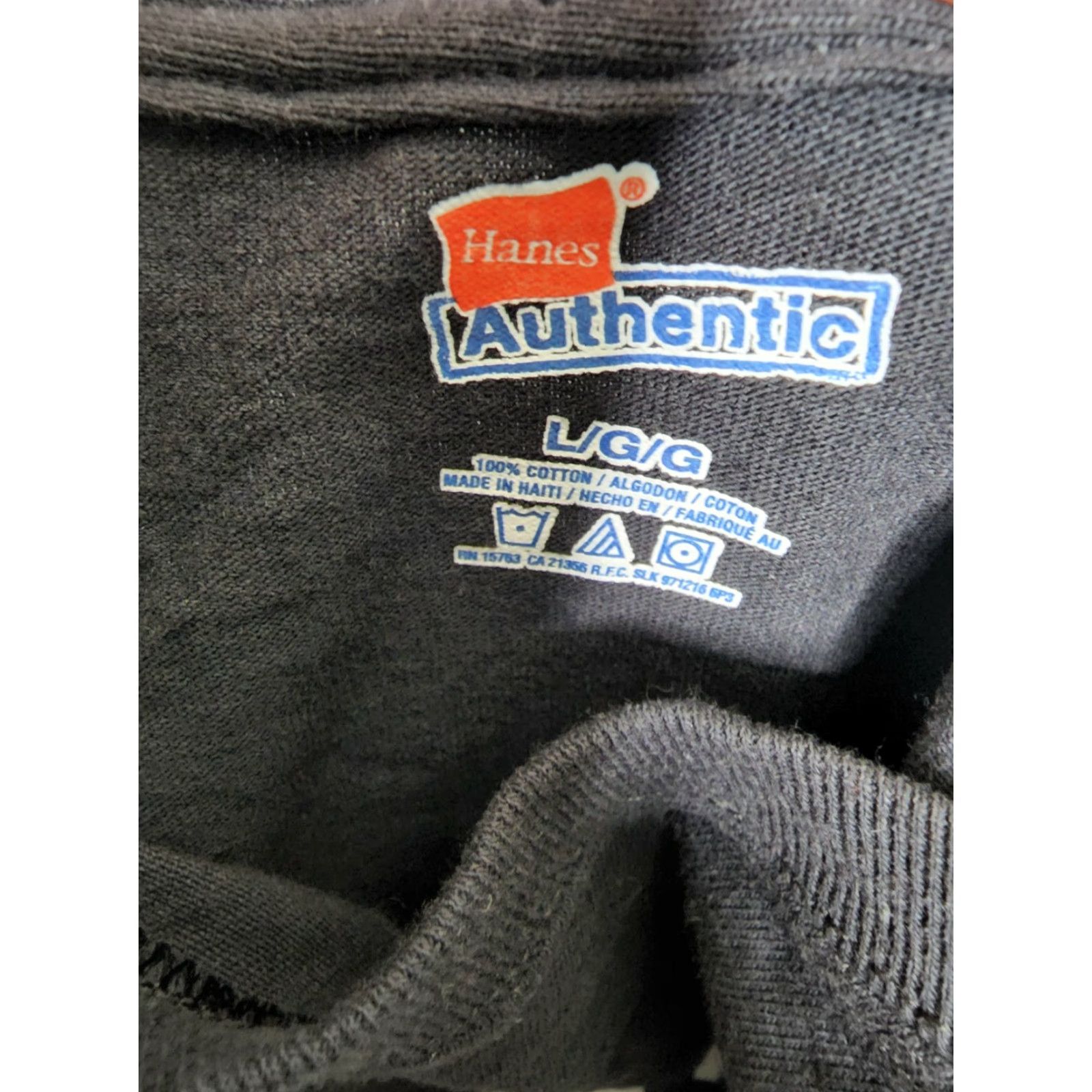 Hanes Hanes Mens T-Shirt Black Short Sleeve Crew Neck Double-Sided Granny's BBQ Pig South Carolina Funny Got Pork? L Size US L / EU 52-54 / 3 - 3 Thumbnail