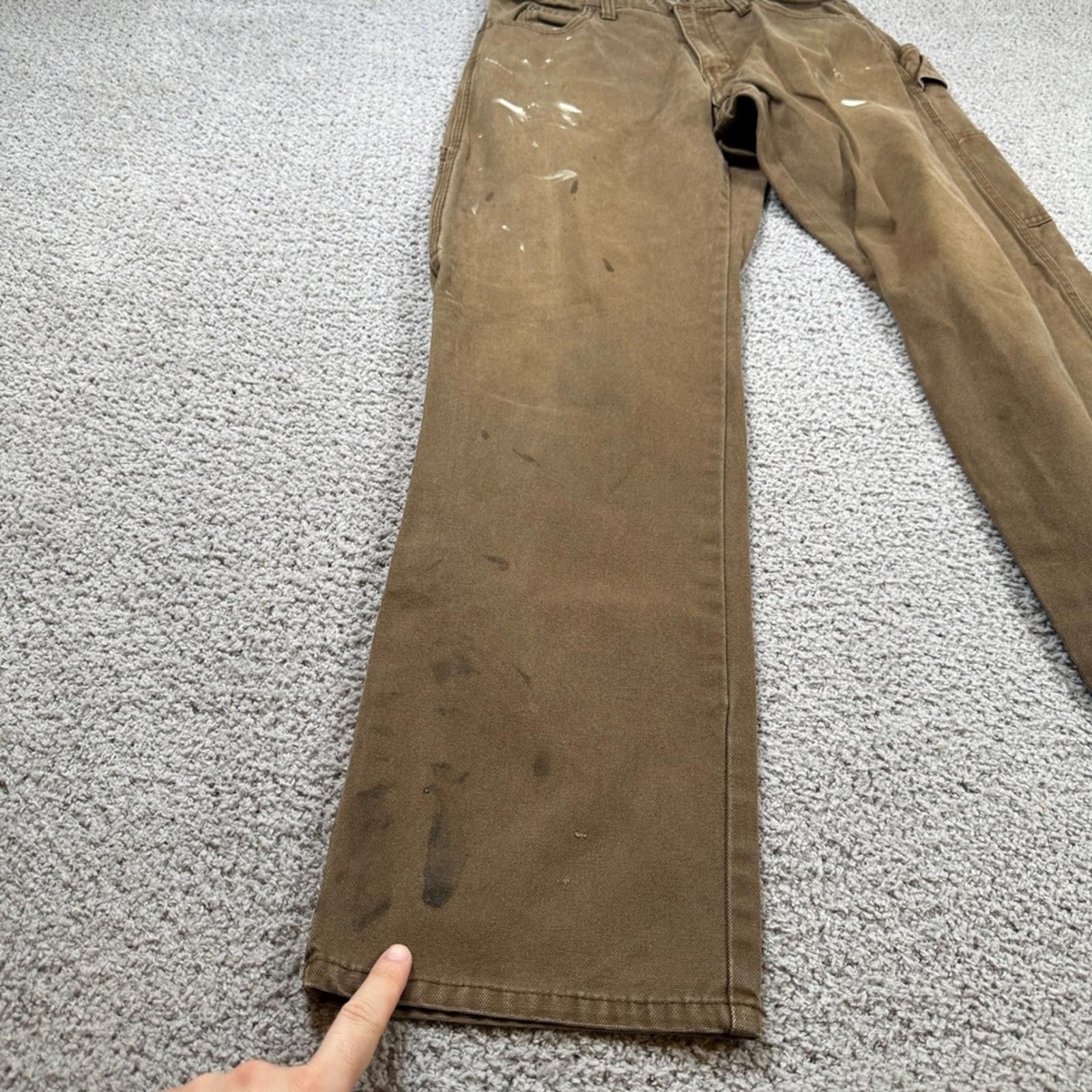 Dickies Dickies Carpenter Pants Mens 30x32 Brown Duck Canvas Paint Size US 30 / EU 46 - 9 Thumbnail