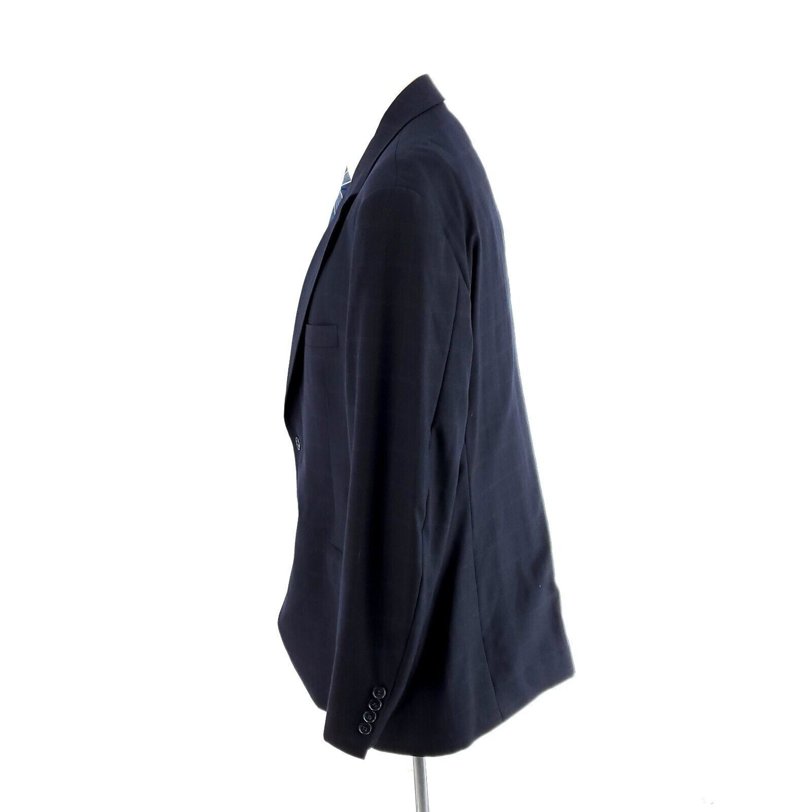 Dolce & Gabbana Dolce & Gabbana Virgin Wool 2 Button Blazer 44R Blue W/ Brow Size 44R - 4 Thumbnail