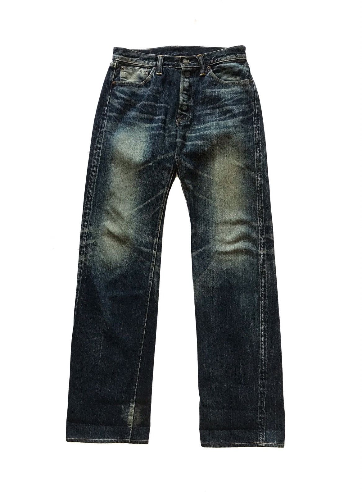 The Flat Head THE FLAT HEAD LOT 3005SPC SELVEDGE DISTRESSED JEANS Size US 29 - 1 Thumbnail