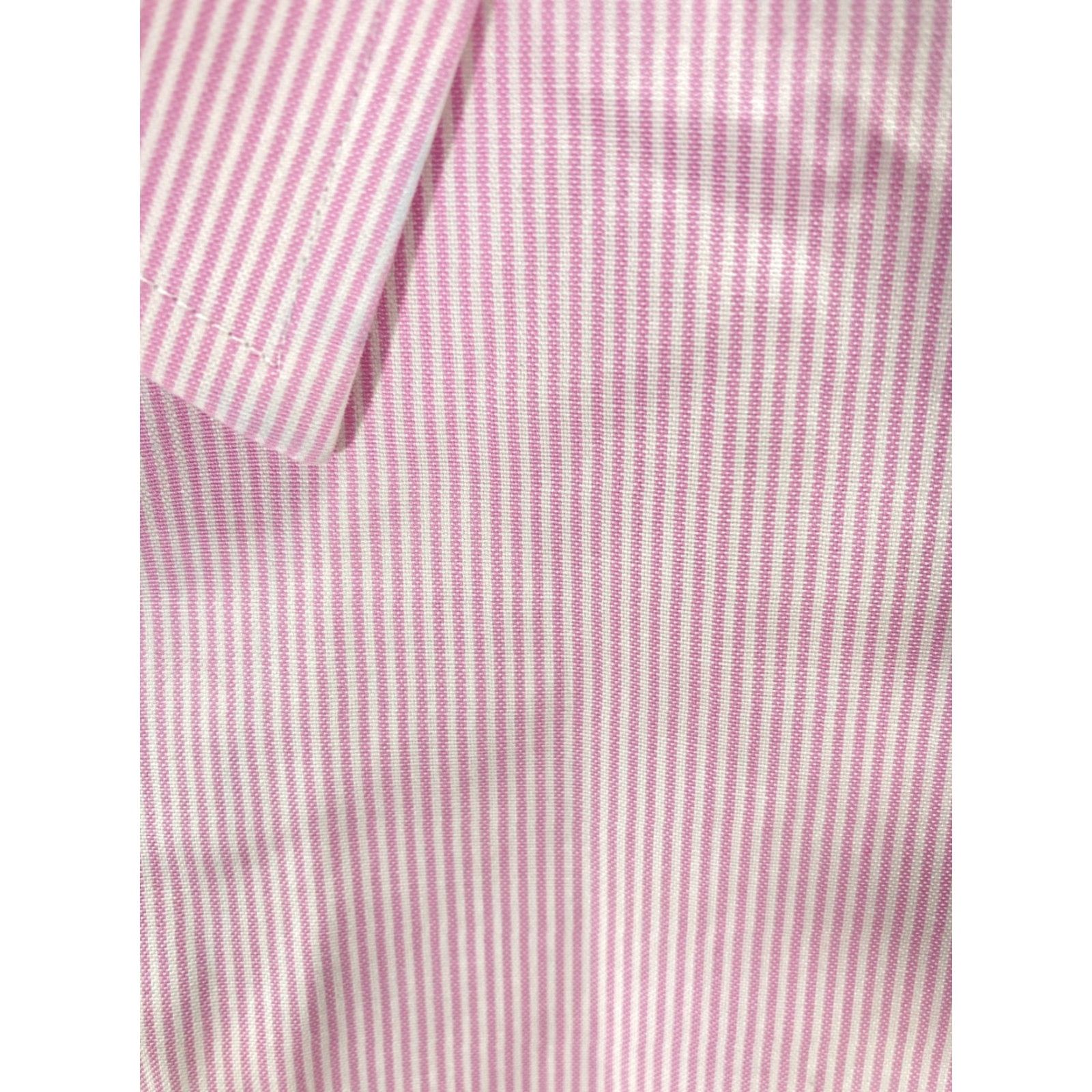 UNTUCKit Untuckit Dress Shirt Mens 2XL Pink Striped Slim Fit Long Sleeve Shirt Size 48R - 6 Thumbnail