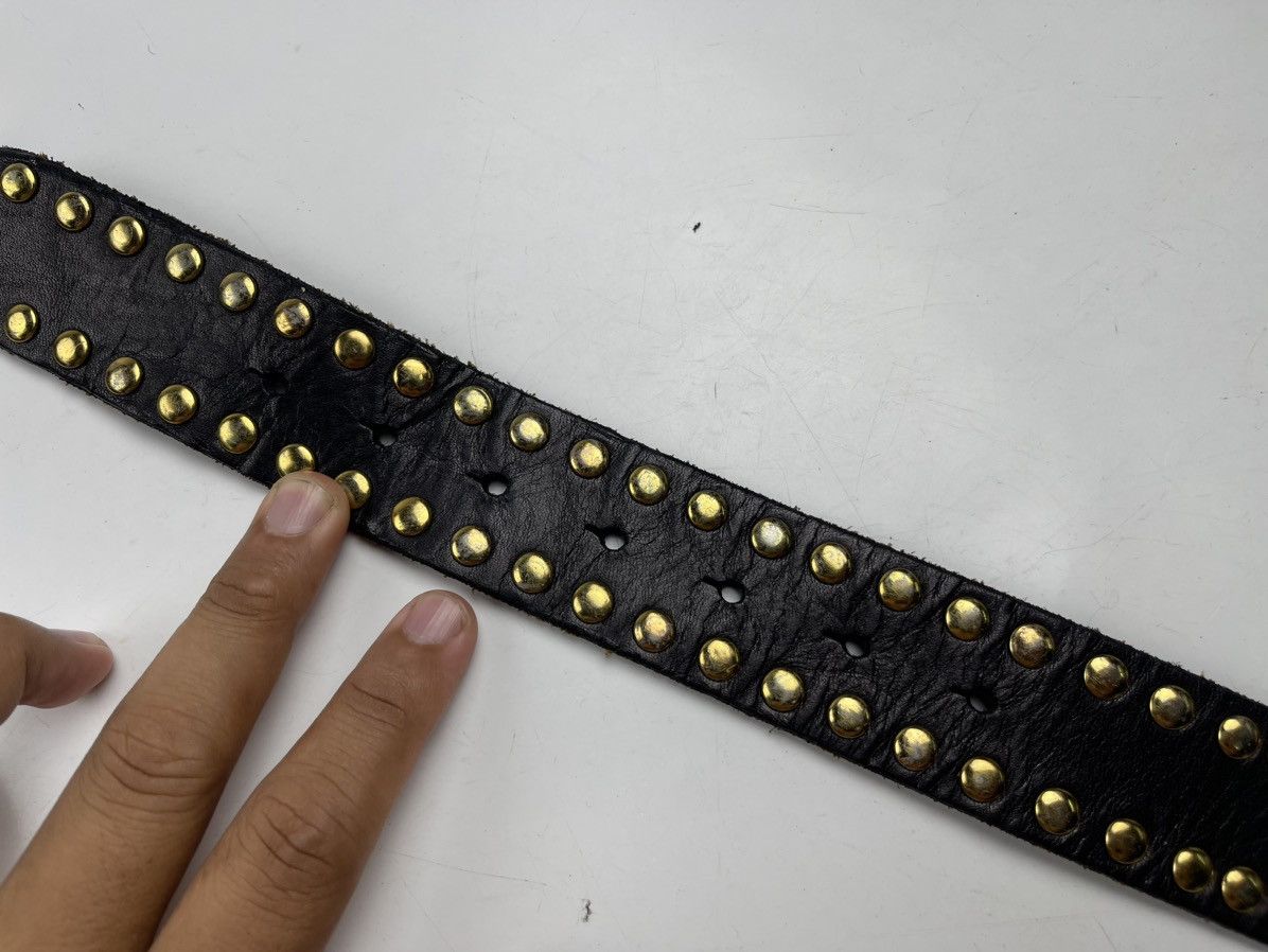 Seditionaries super rare big gun buckle studded leather belt tc51 Size 40 - 5 Thumbnail
