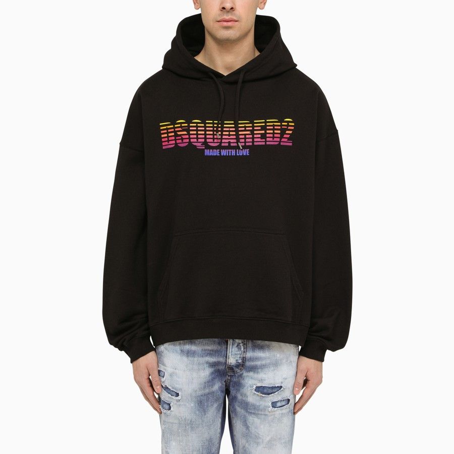 image of Dsquared2 O1D2Blof0324 Hoodies In Black, Men's (Size Medium)