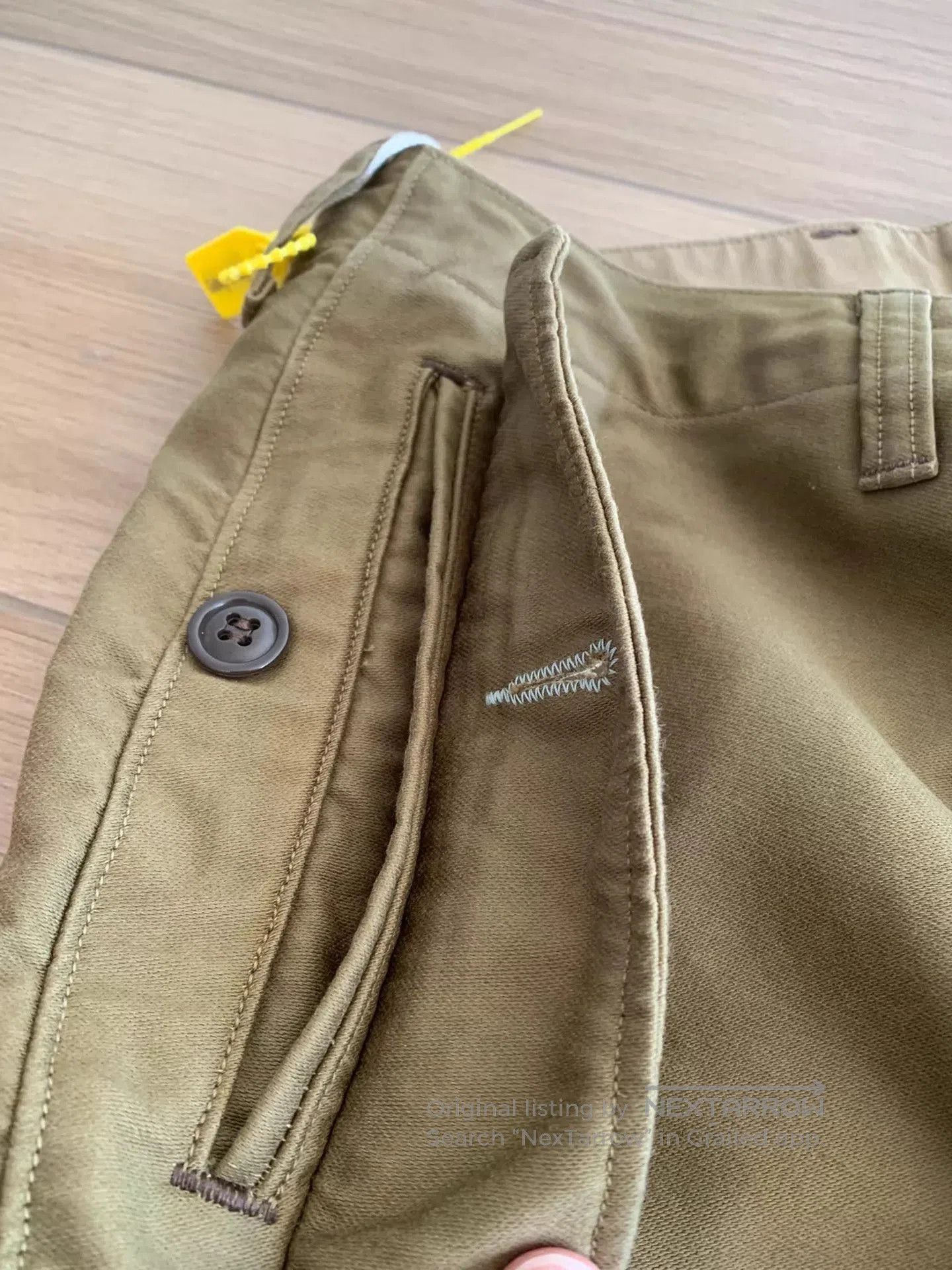 Freewheelers Beige Cargo Pants with Utility Pockets Size 34. Size US 34 / EU 50 - 6 Thumbnail