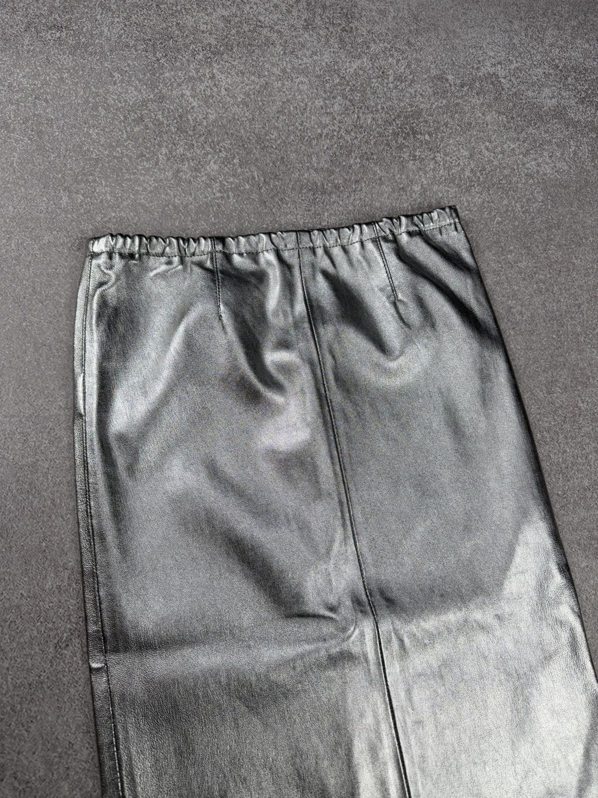 Zadig & Voltaire Zadig & Voltaire Jaden Cuir Silver Skirt Size 34 Size 24" / US 00 / IT 34 - 3 Thumbnail