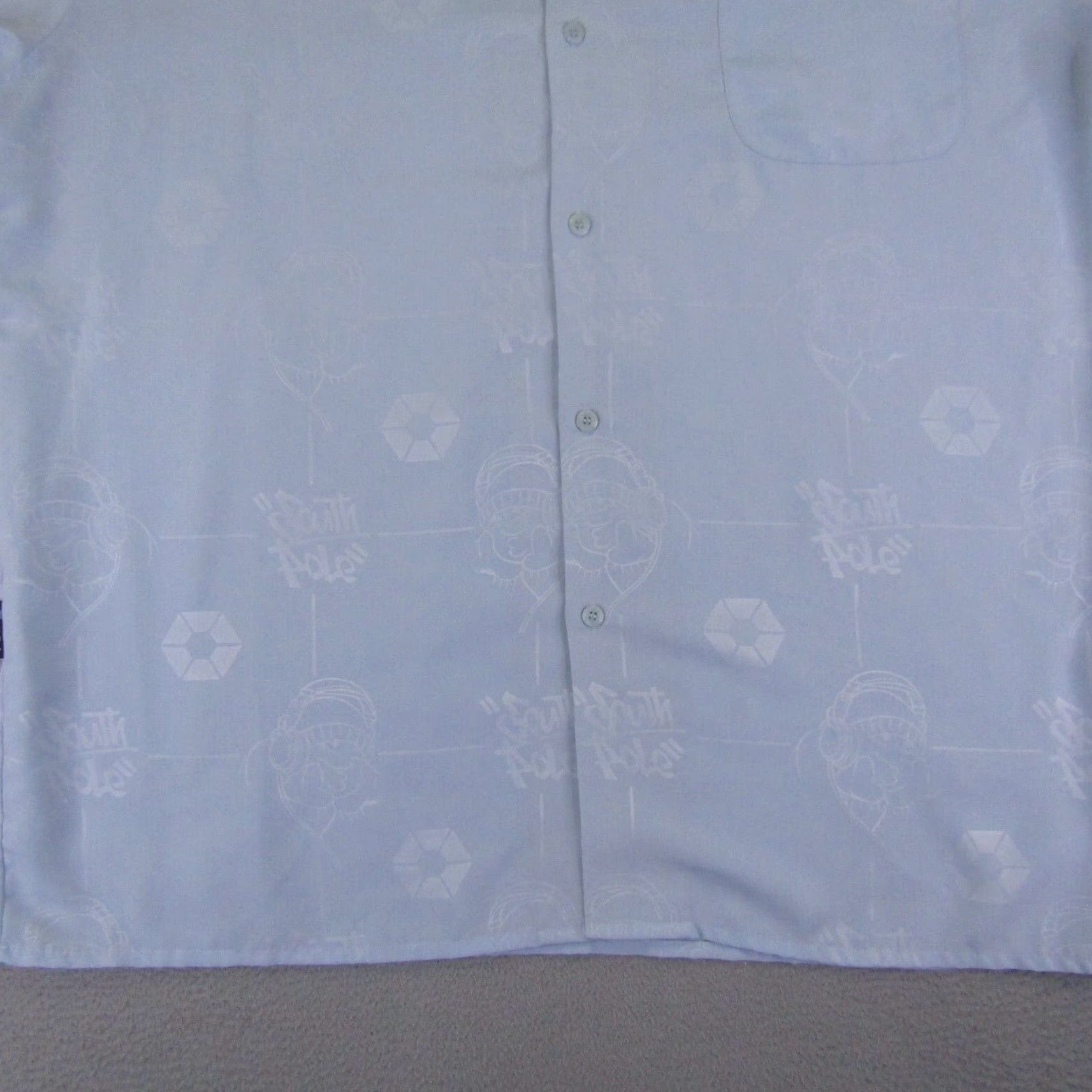 Southpole VINTAGE Southpole Shirt Mens XL Blue Button Up Graffiti Hip Hop Y2K Size US XL / EU 56 / 4 - 5 Thumbnail