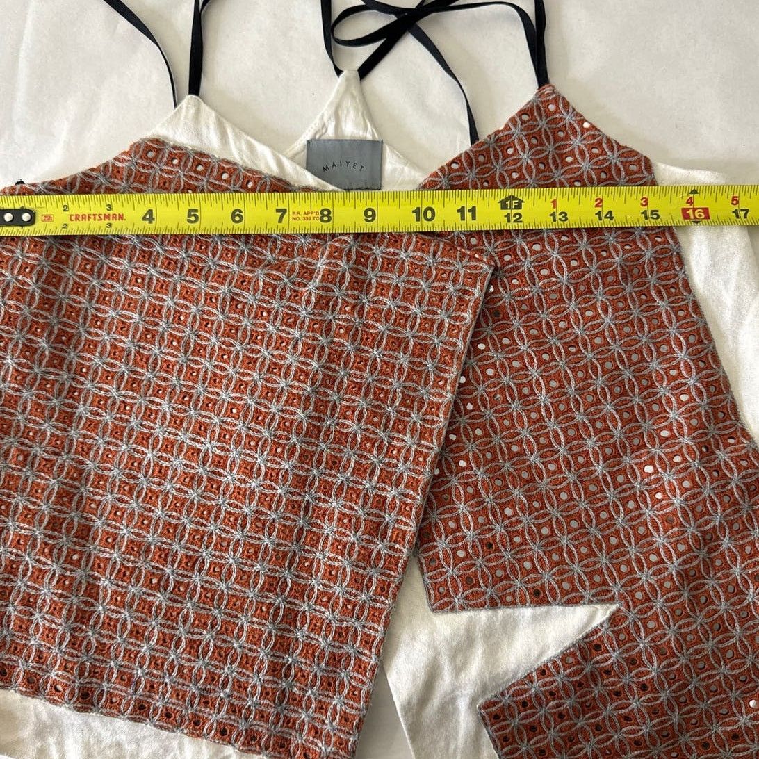 Other MAIYET Embellished Cotton Blend Cut Out Top Size 36 Size S / US 4 / IT 40 - 12 Thumbnail