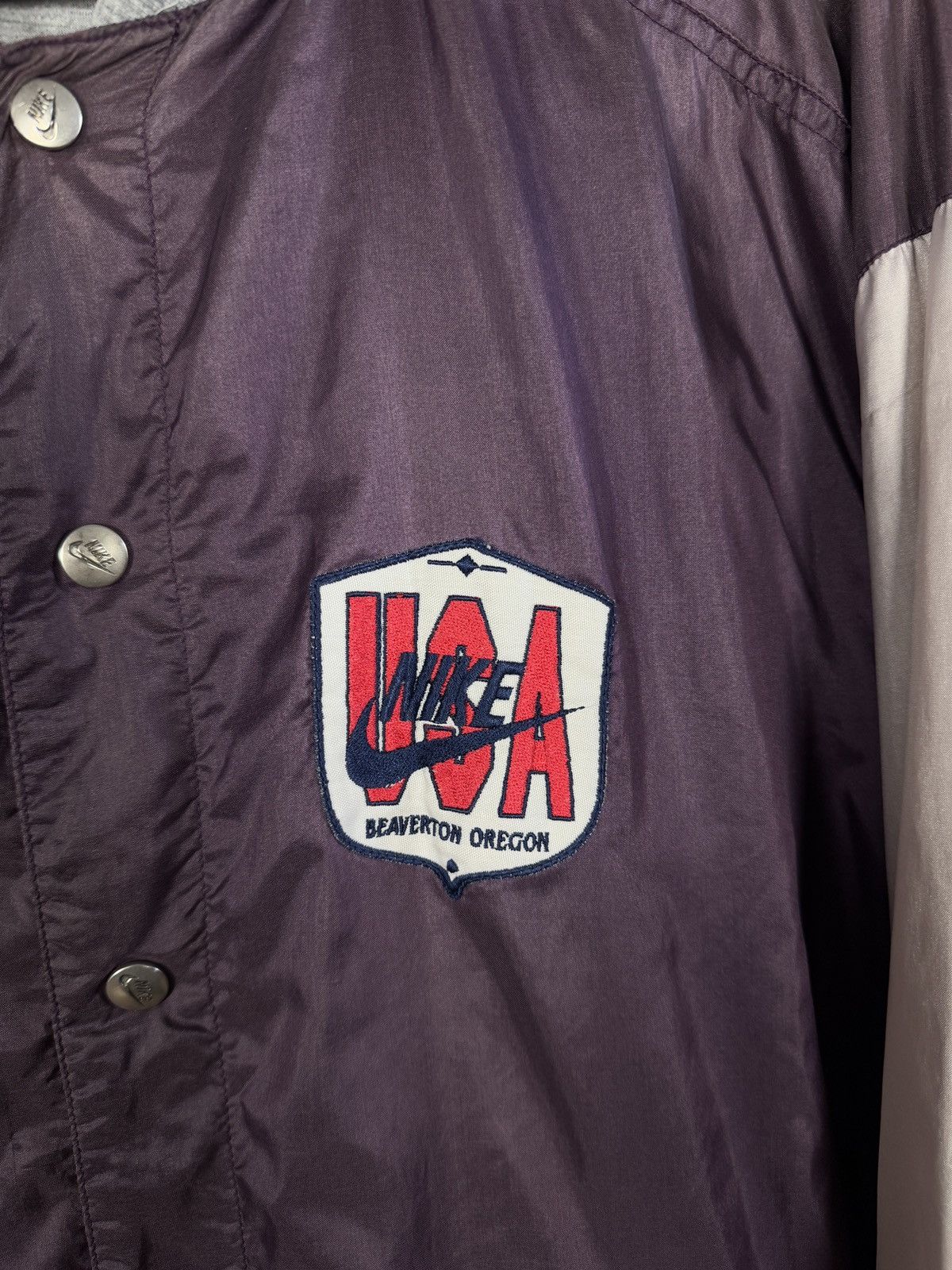 Nike Rare Nike Vintage 90s Bomber Jacket USA Logo Retro Size L Size US L / EU 52-54 / 3 - 6 Thumbnail