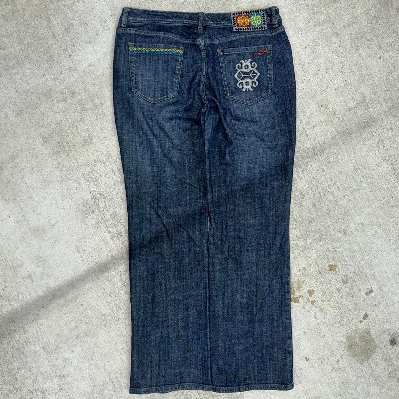 Vintage Vintage y2k platinum chicos embroidered femme pants Size 26" / US 2 / IT 38 - 1 Thumbnail
